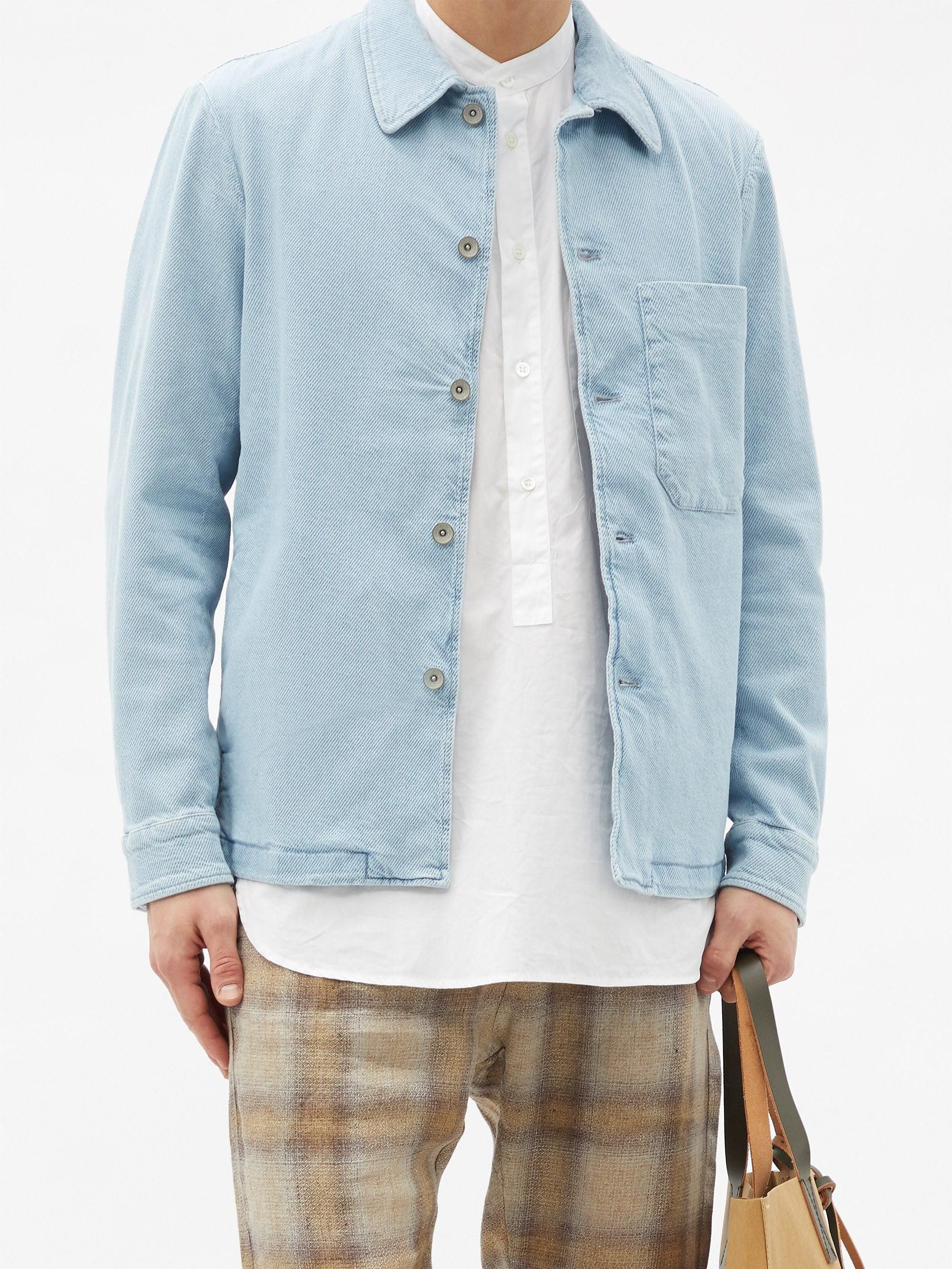 Barena Barena Rocheo Frusta Overshirt Jacket - Light Blue Size US S / EU 44-46 / 1 - 1 Thumbnail
