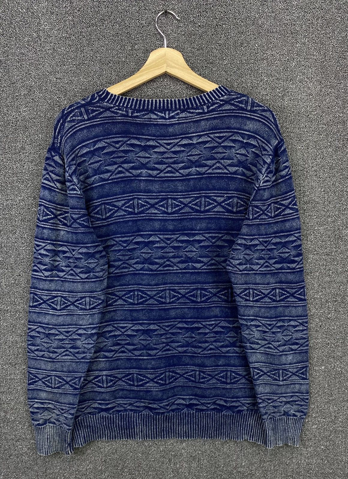 Japanese Brand Vintage Urban Research Denim Style Coogi Style Knit Sweater Size US M / EU 48-50 / 2 - 8 Thumbnail