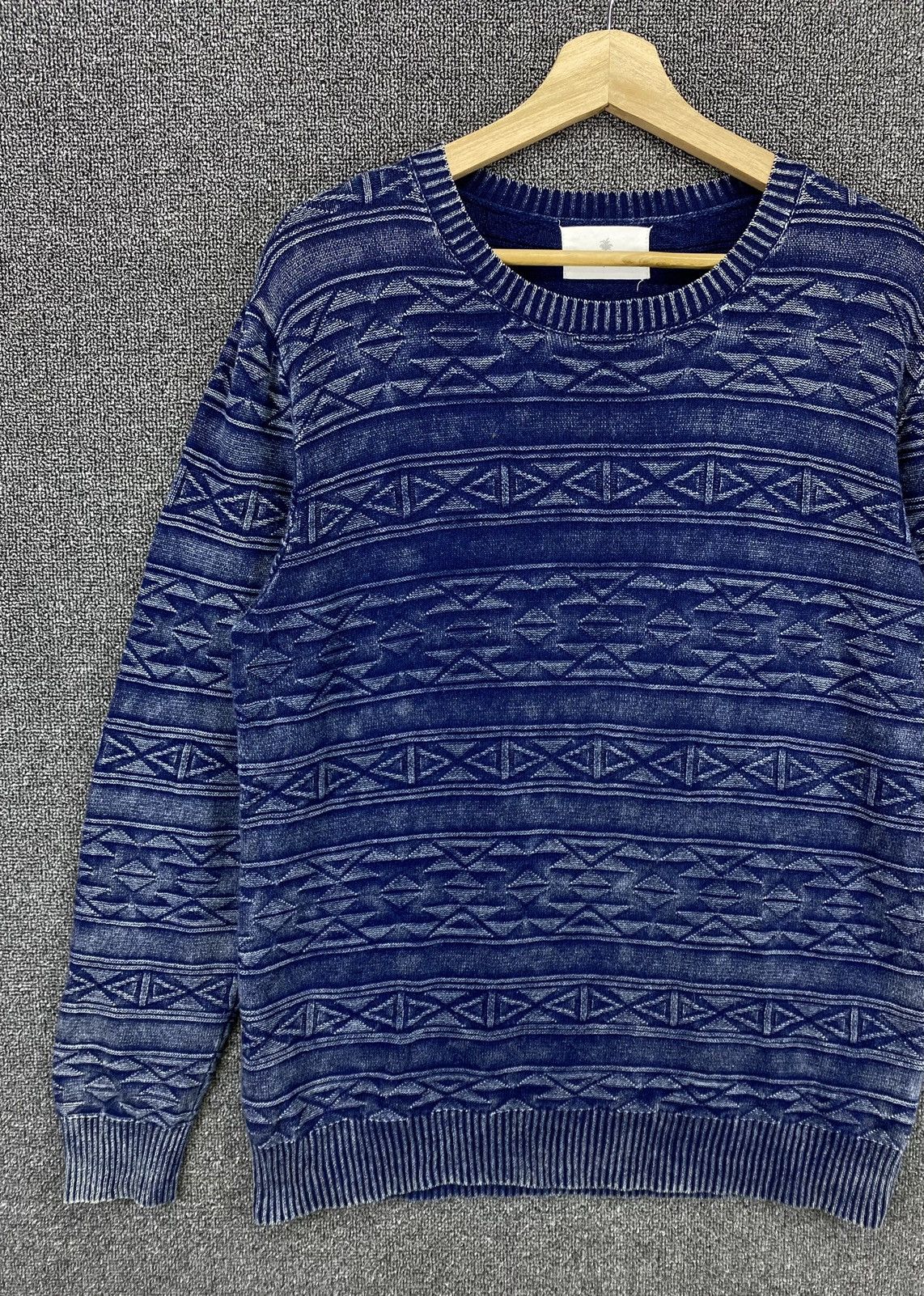 Japanese Brand Vintage Urban Research Denim Style Coogi Style Knit Sweater Size US M / EU 48-50 / 2 - 3 Thumbnail