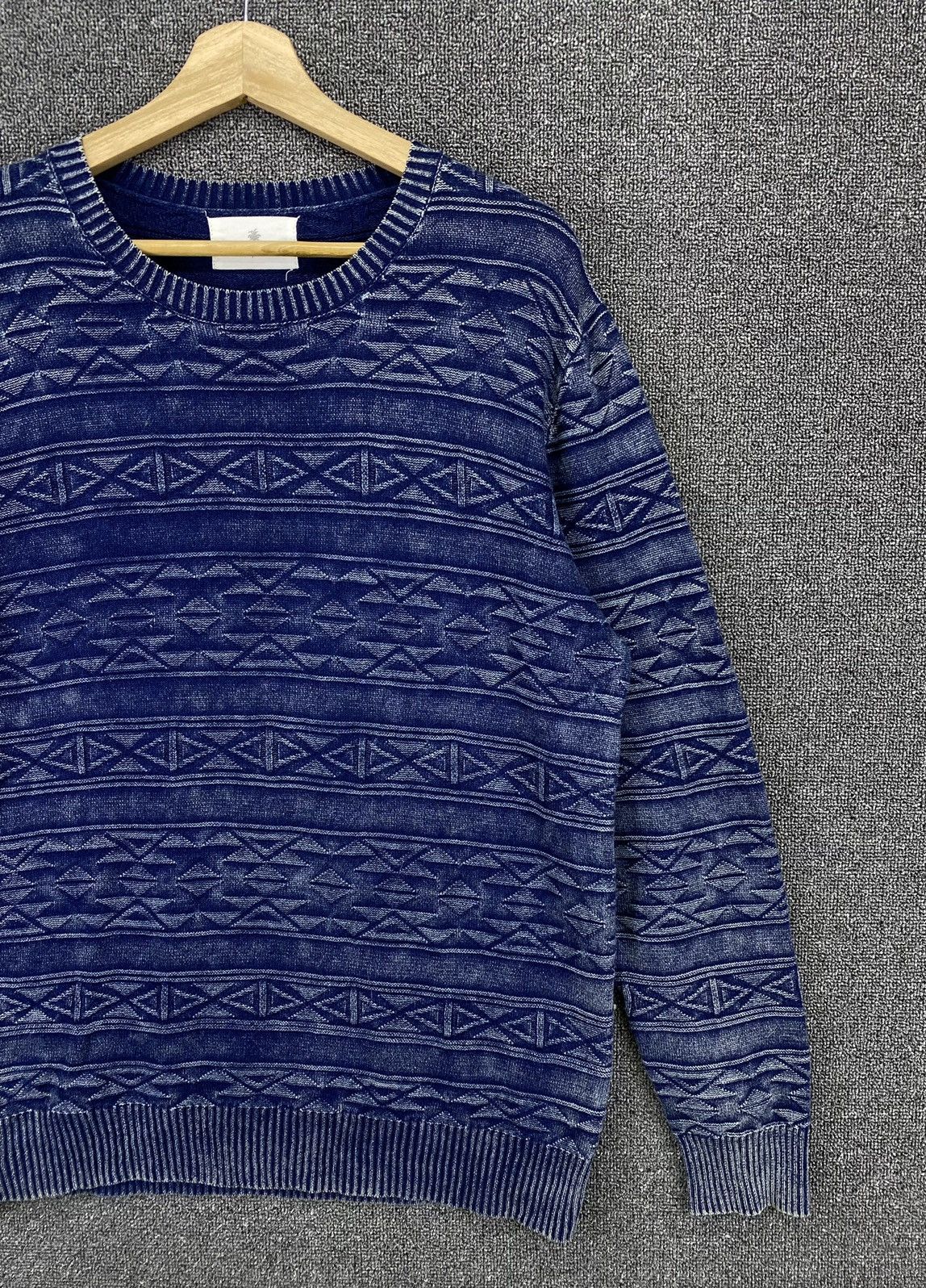 Japanese Brand Vintage Urban Research Denim Style Coogi Style Knit Sweater Size US M / EU 48-50 / 2 - 4 Thumbnail