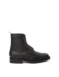 Black Wingtip Boots Grailed