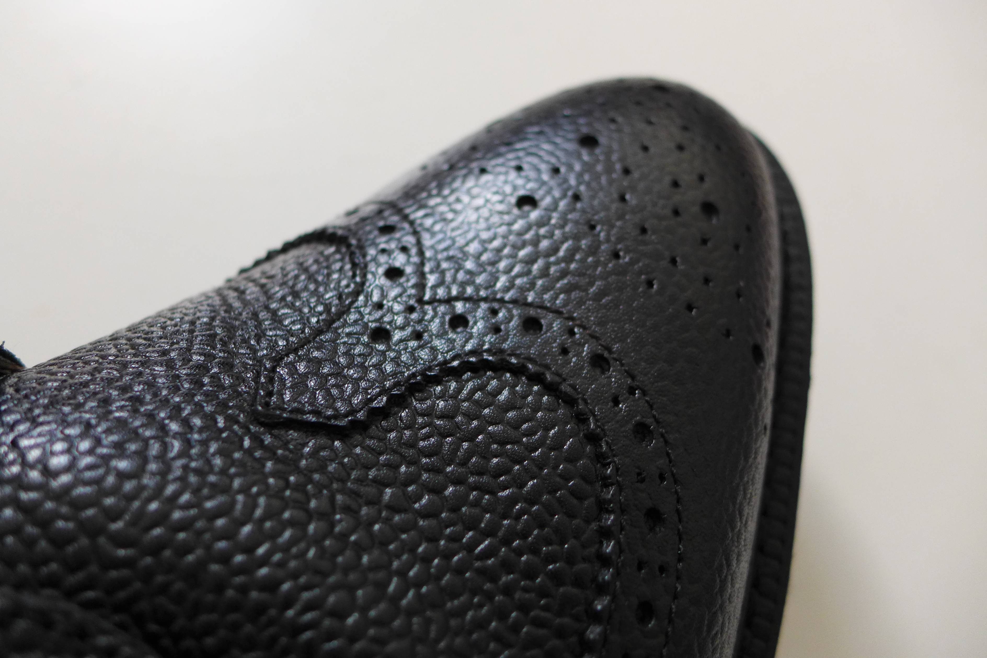 Thom Browne Thom Browne Wingtip Boots ~ Black Pebble Grain Leather Size US 11 / EU 44 - 9 Thumbnail