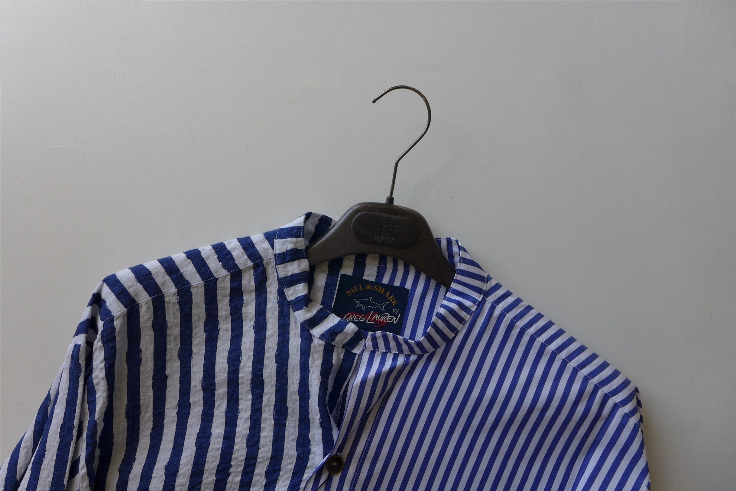 Greg Lauren × Paul & Shark Greg Lauren X Paul & Shark Oversized Contrast Striped Shirt Size US S / EU 44-46 / 1 - 5 Thumbnail