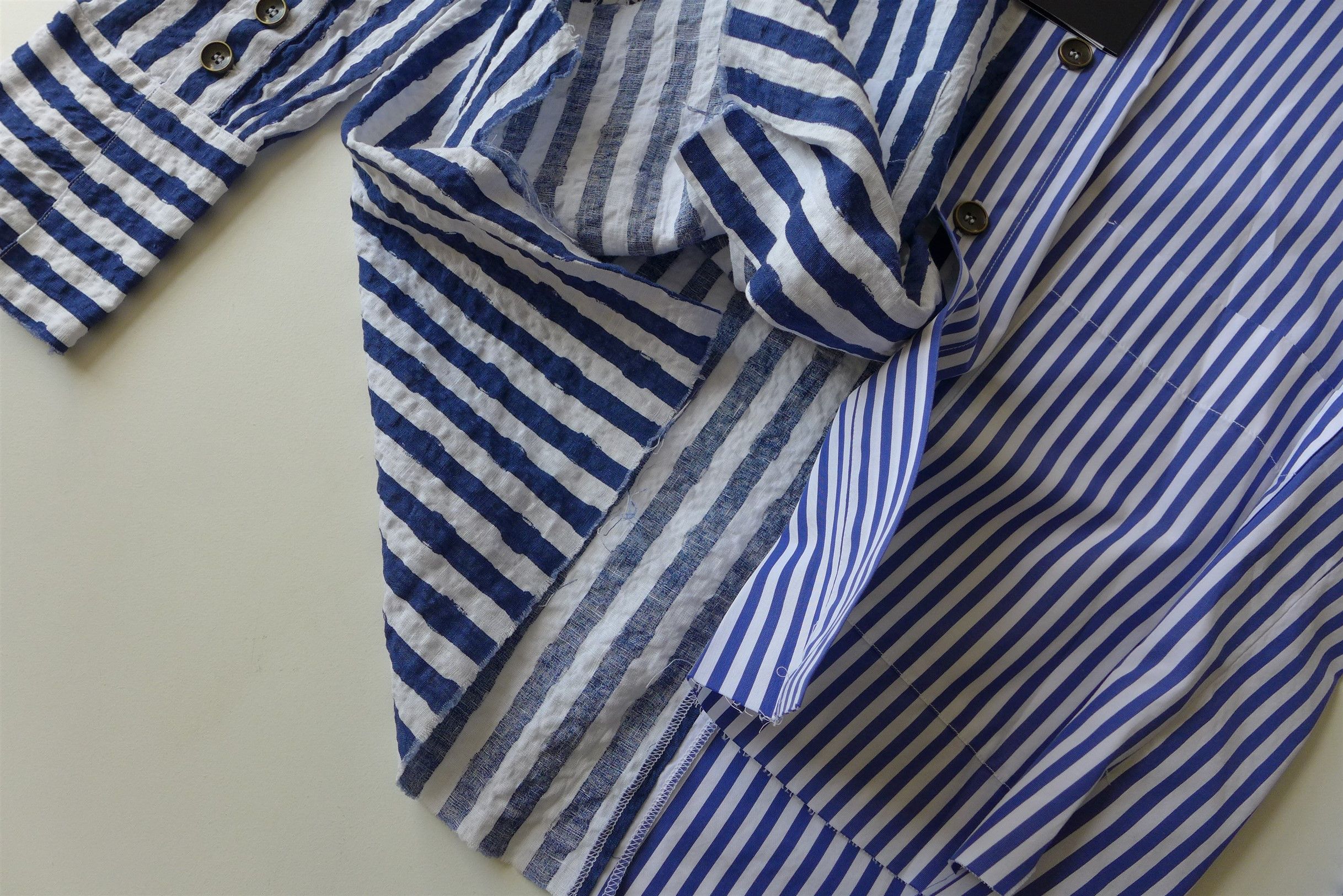 Greg Lauren × Paul & Shark Greg Lauren X Paul & Shark Oversized Contrast Striped Shirt Size US S / EU 44-46 / 1 - 9 Thumbnail