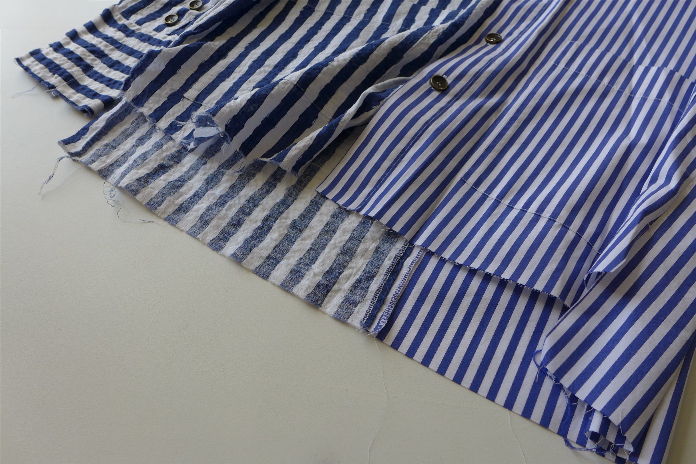 Greg Lauren × Paul & Shark Greg Lauren X Paul & Shark Oversized Contrast Striped Shirt Size US S / EU 44-46 / 1 - 8 Thumbnail