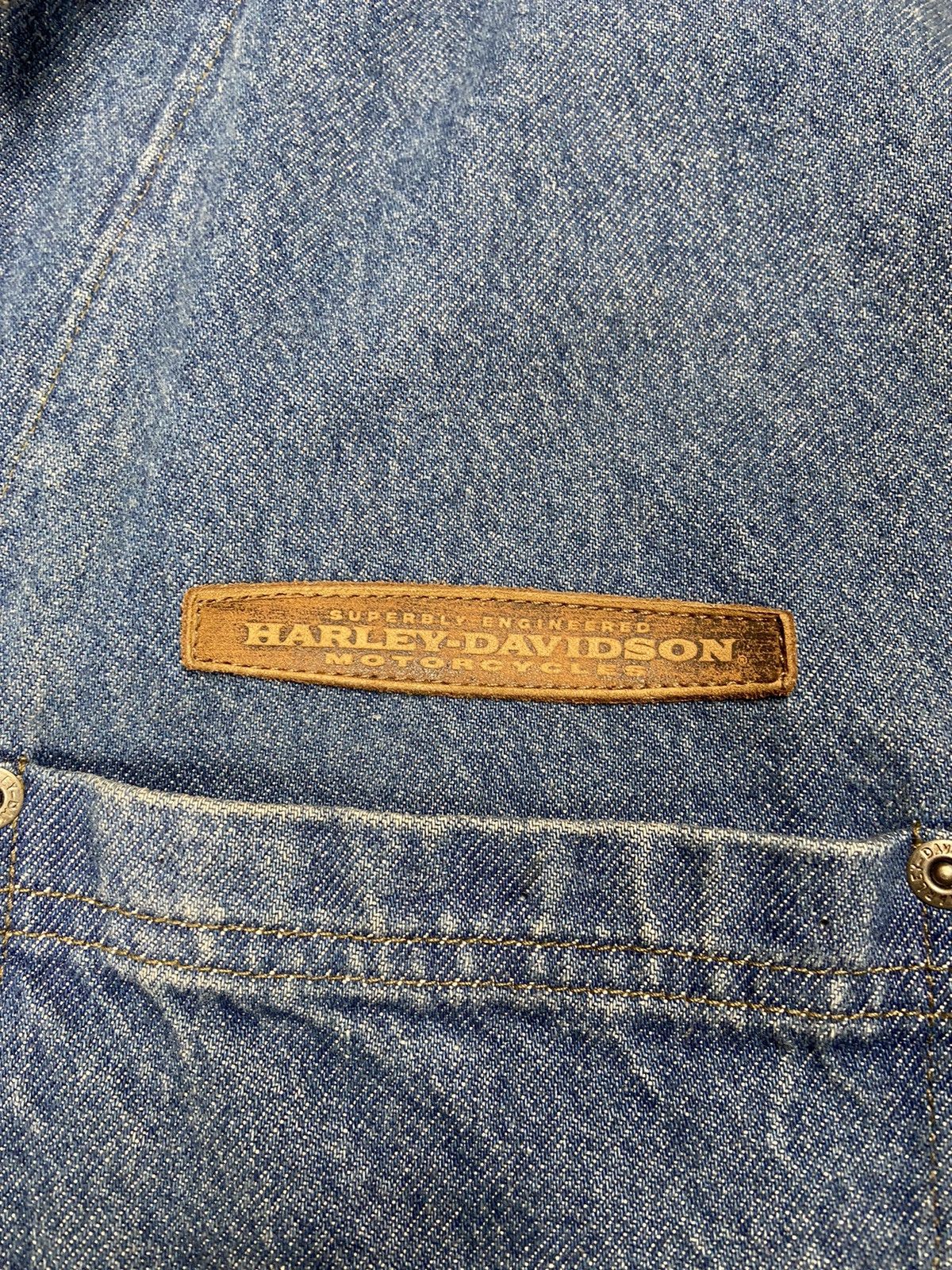 Harley Davidson Crazy Vintage Faded Harley Davidson Essential Jacket Unique Size US XXL / EU 58 / 5 - 7 Thumbnail