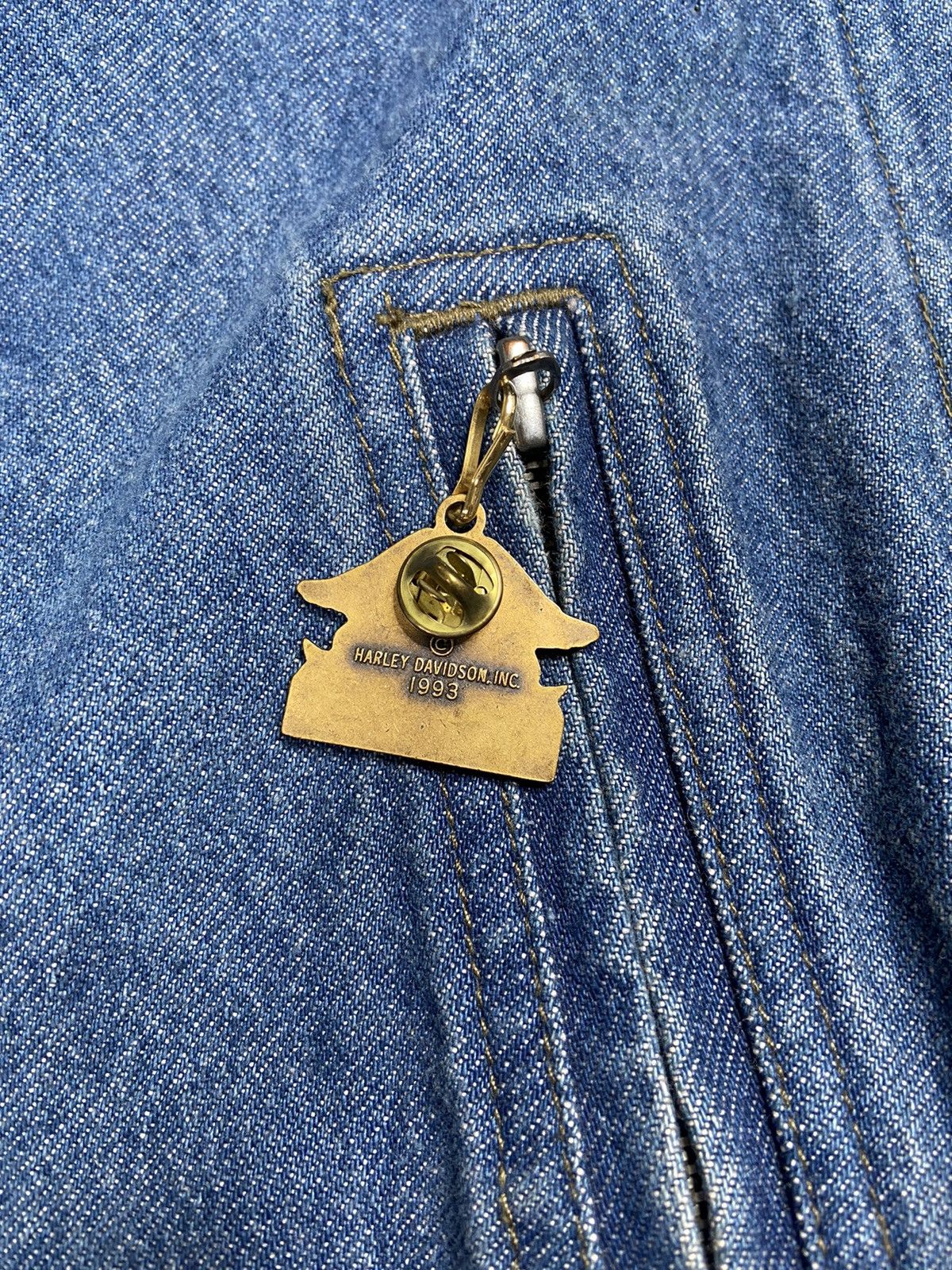 Harley Davidson Crazy Vintage Faded Harley Davidson Essential Jacket Unique Size US XXL / EU 58 / 5 - 11 Thumbnail