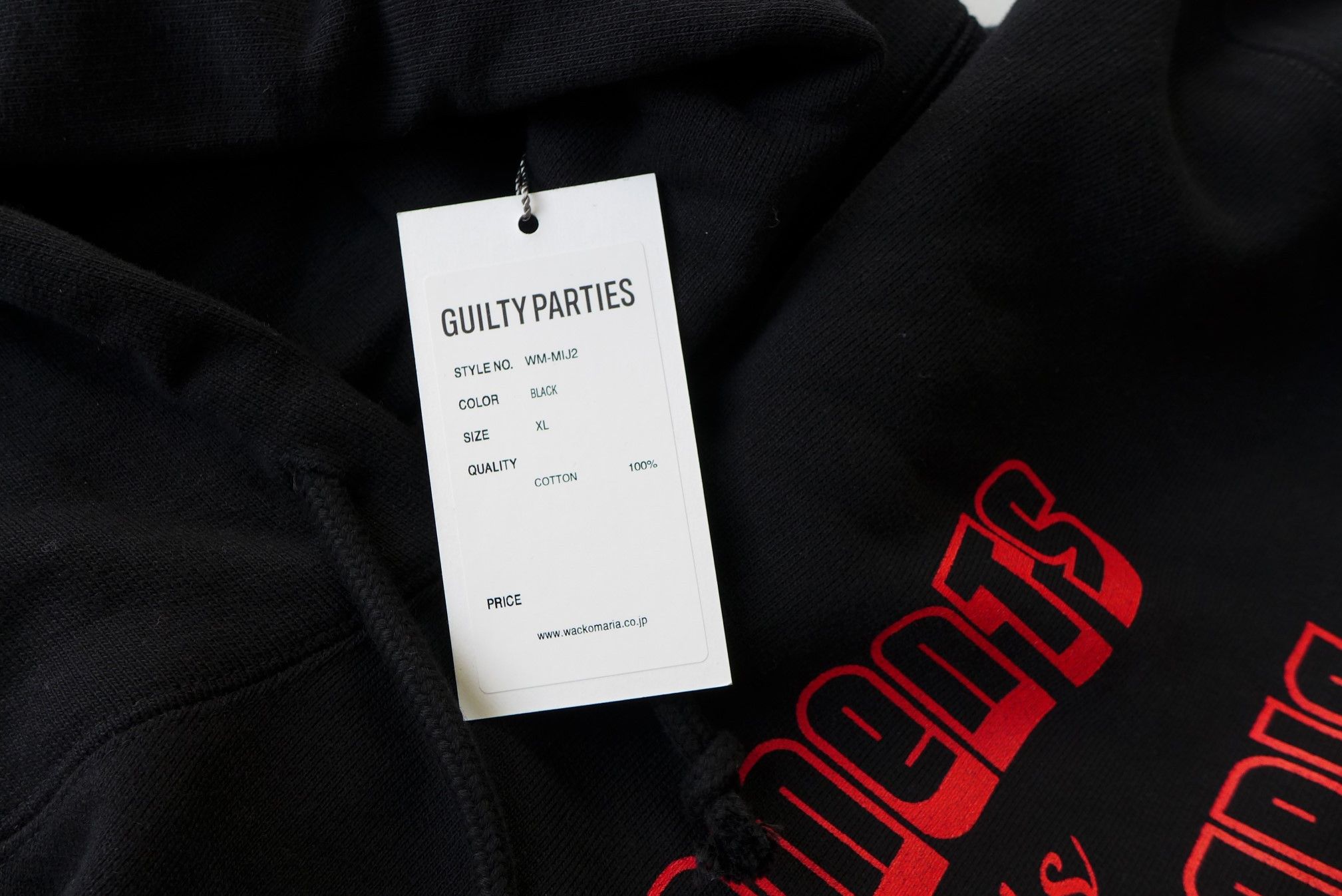 Fragment Design Wacko Maria x Fragments Hoodie - Black Cotton Size US XL / EU 56 / 4 - 5 Thumbnail