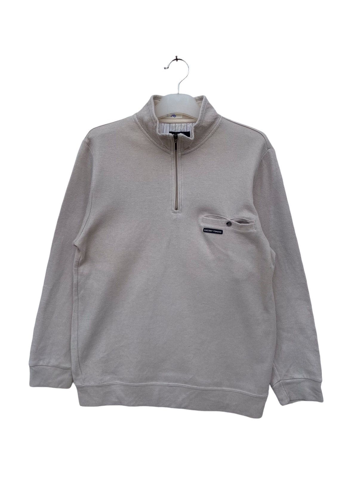 image of Yohji Yamamoto Sacsny Ysacs Pullover Sweatshirt in Brown, Men's (Size Medium)
