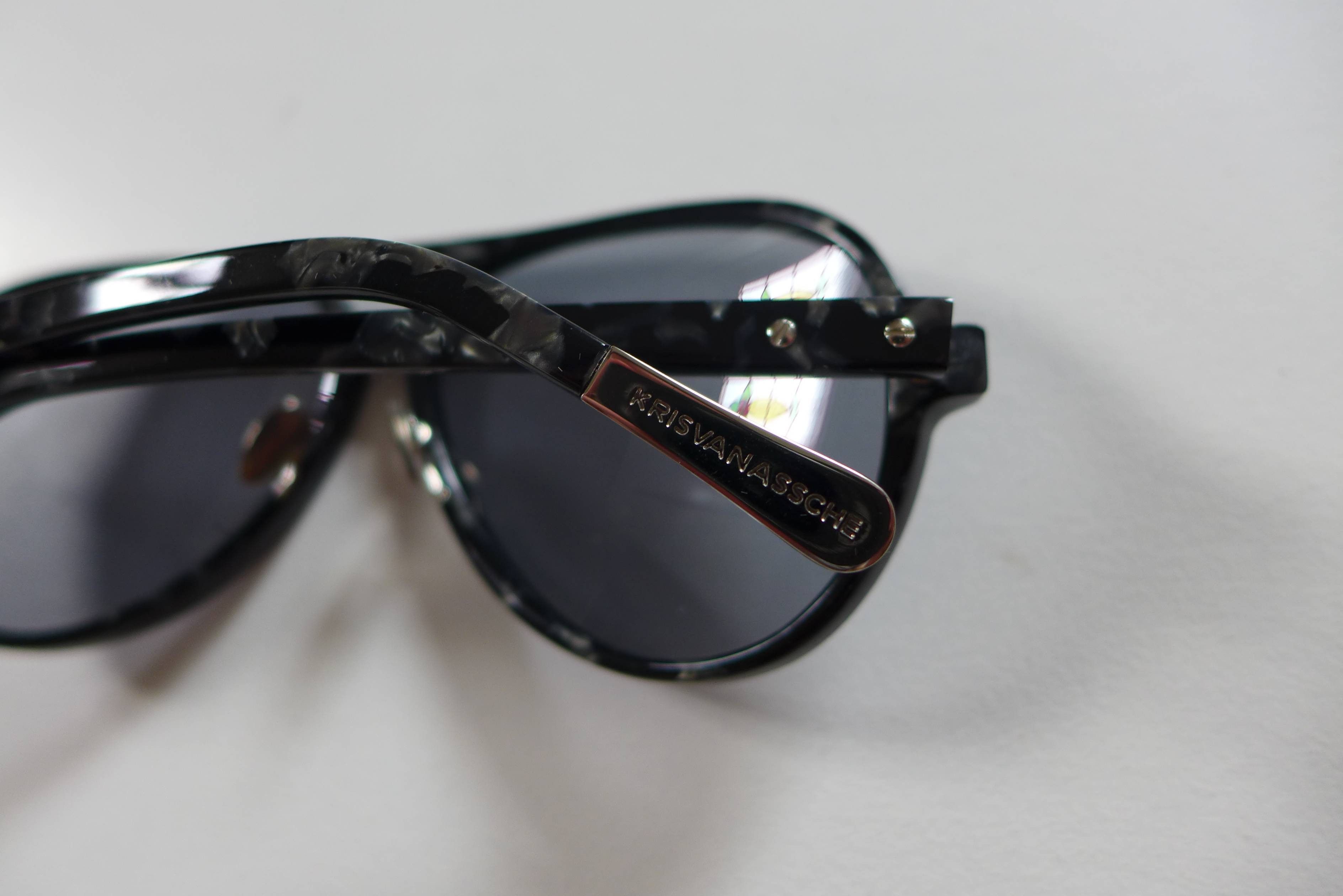 Kris Van Assche Kris Van Assche Sunglasses - Grey Tortoiseshell Acetate Size ONE SIZE - 4 Thumbnail