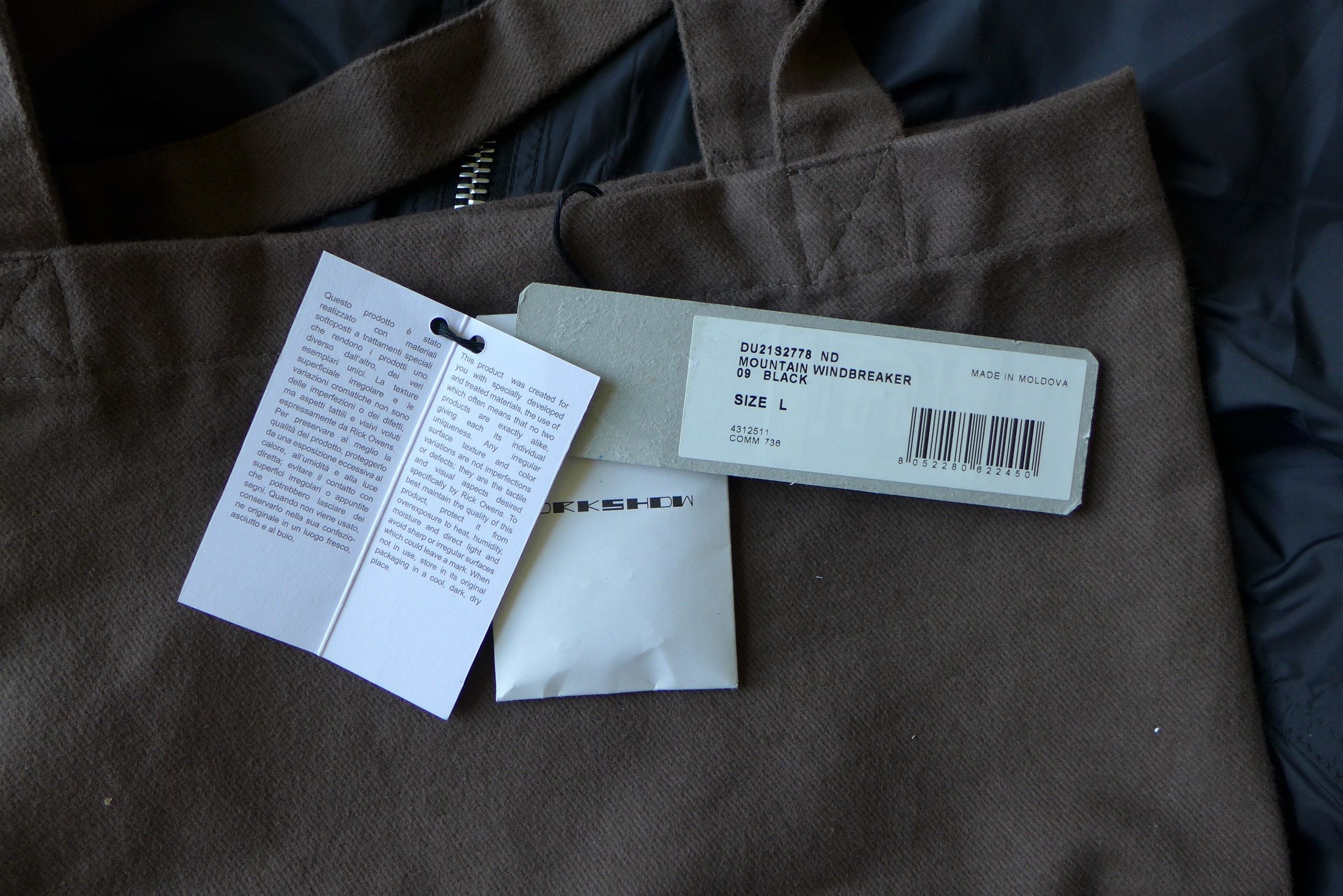 Rick Owens Drkshdw Rick Owens Drkshdw SS21 Mountain Windbreaker Size US L / EU 52-54 / 3 - 11 Thumbnail
