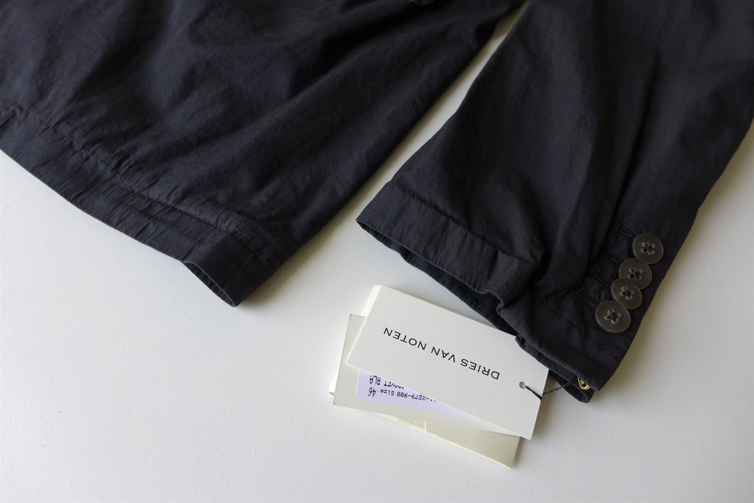 Dries Van Noten Dries Van Noten Bentone Jacket - Black Cotton Size US S / EU 44-46 / 1 - 10 Thumbnail