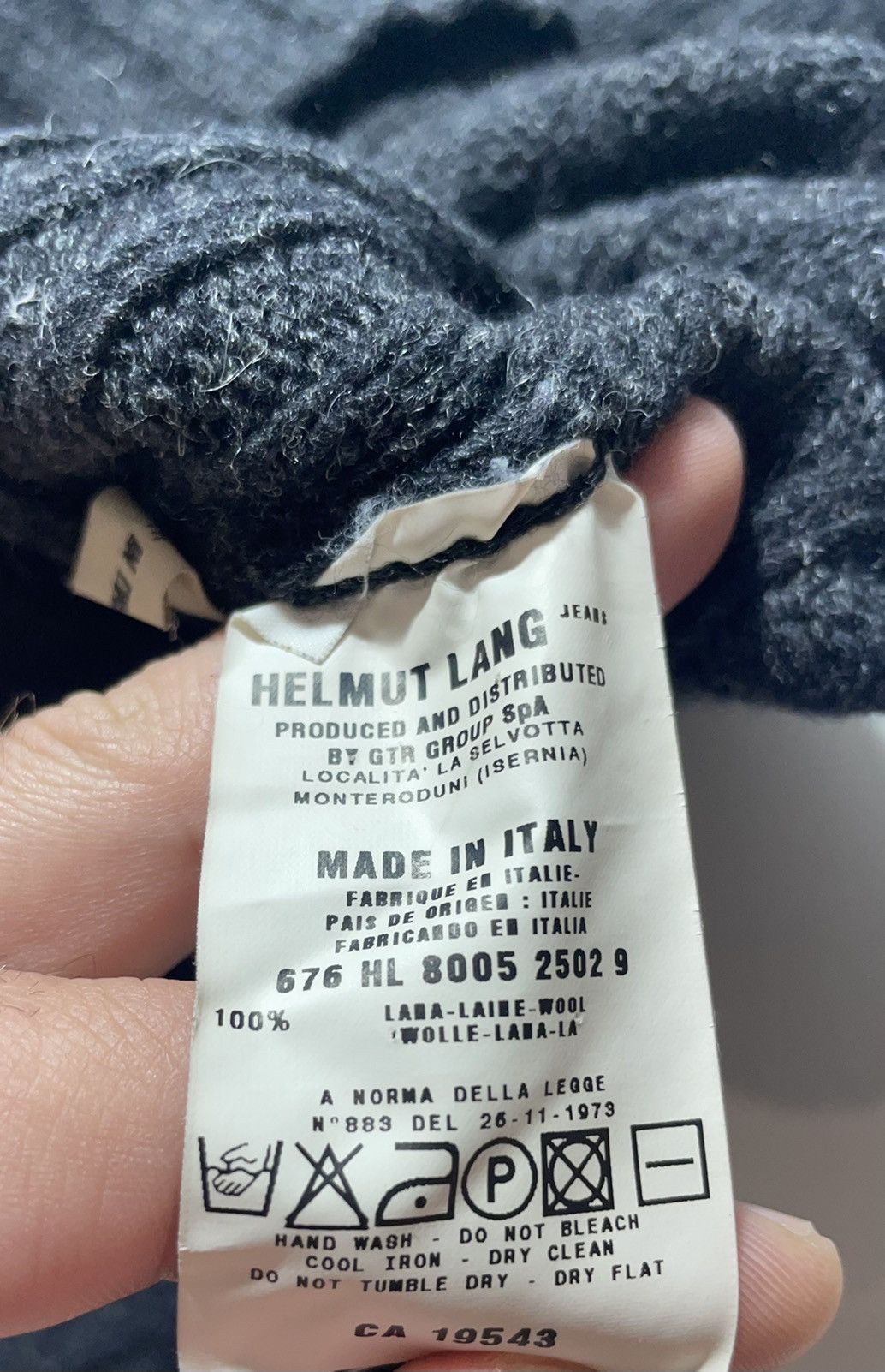 Helmut Lang Helmut Lang 1998 Wool Sweater Vintage Size US M / EU 48-50 / 2 - 8 Thumbnail