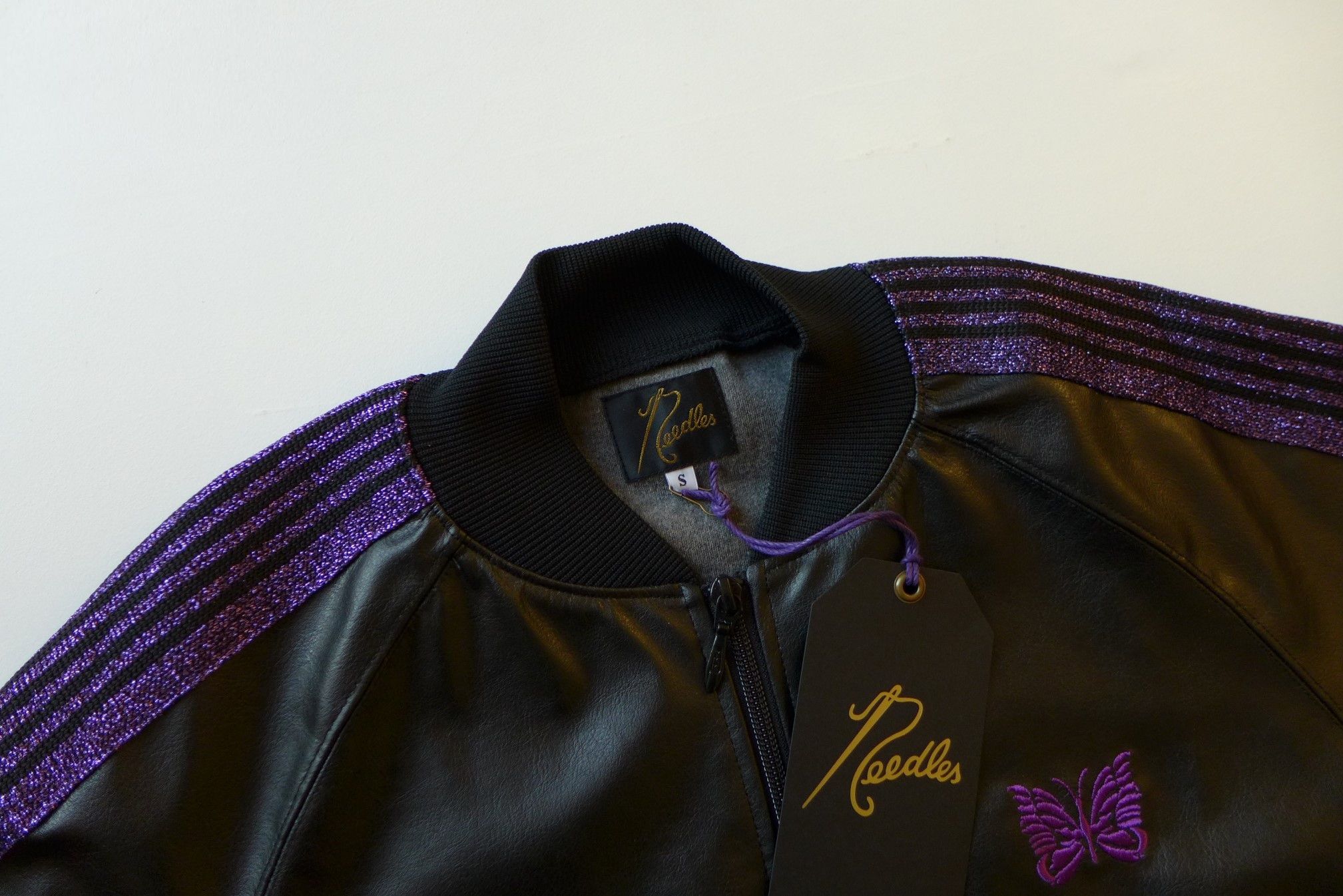 Needles Needles Track Jacket - Black Synthetic Leather Size US S / EU 44-46 / 1 - 9 Thumbnail