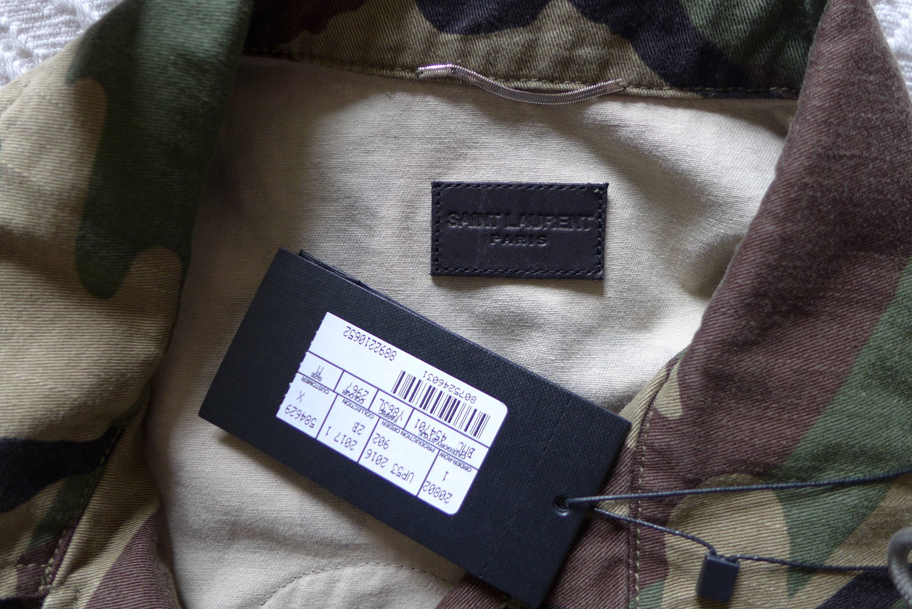 Saint Laurent Paris Saint Laurent "Love" Patch Military Jacket - Vintage Camo Size US M / EU 48-50 / 2 - 11 Thumbnail