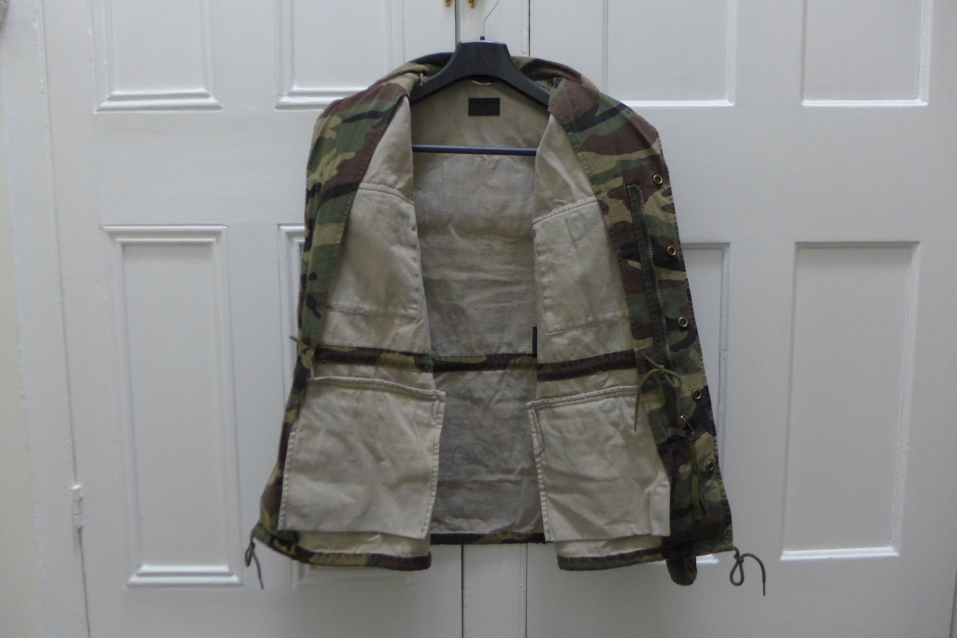 Saint Laurent Paris Saint Laurent "Love" Patch Military Jacket - Vintage Camo Size US M / EU 48-50 / 2 - 9 Thumbnail