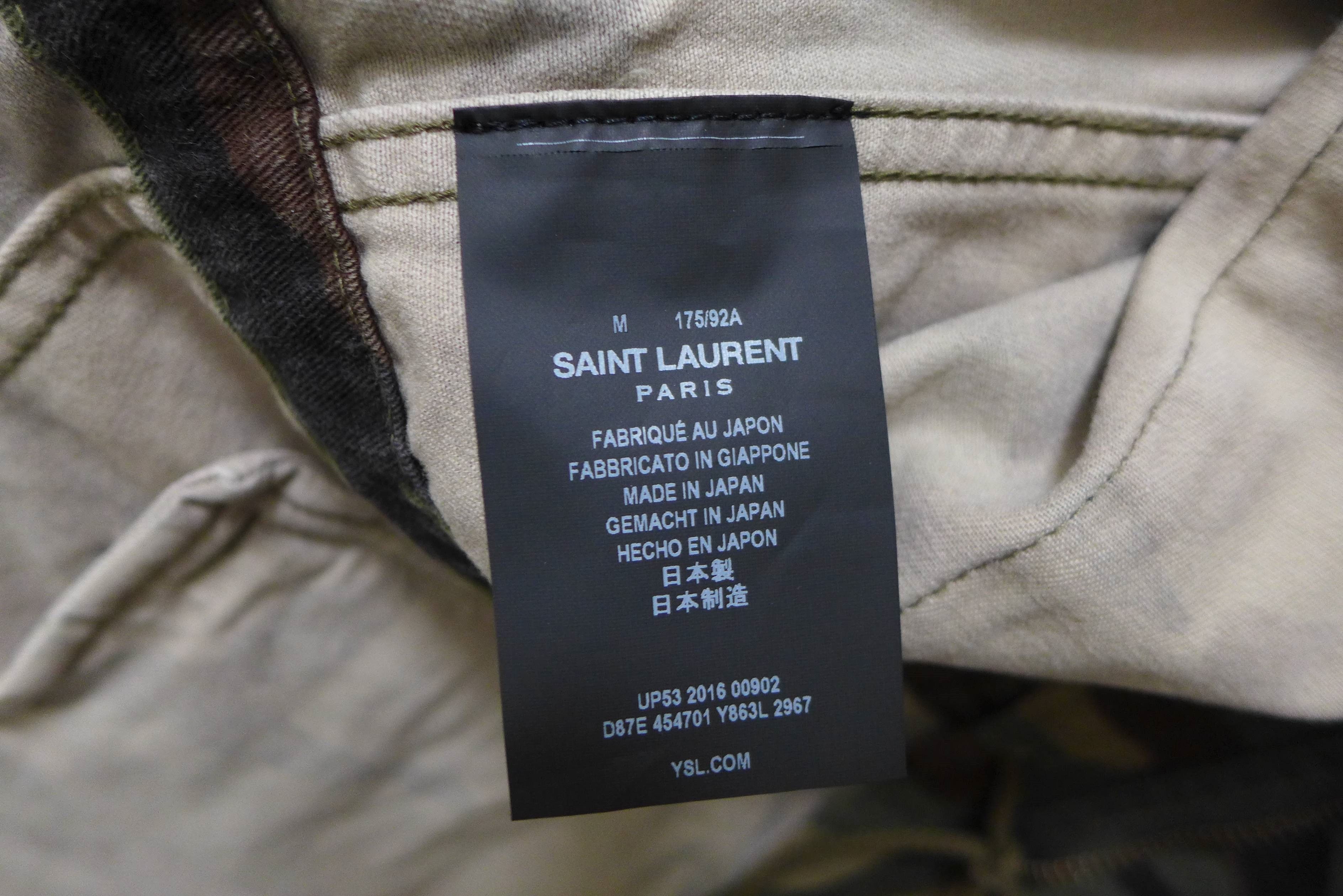 Saint Laurent Paris Saint Laurent "Love" Patch Military Jacket - Vintage Camo Size US M / EU 48-50 / 2 - 18 Thumbnail