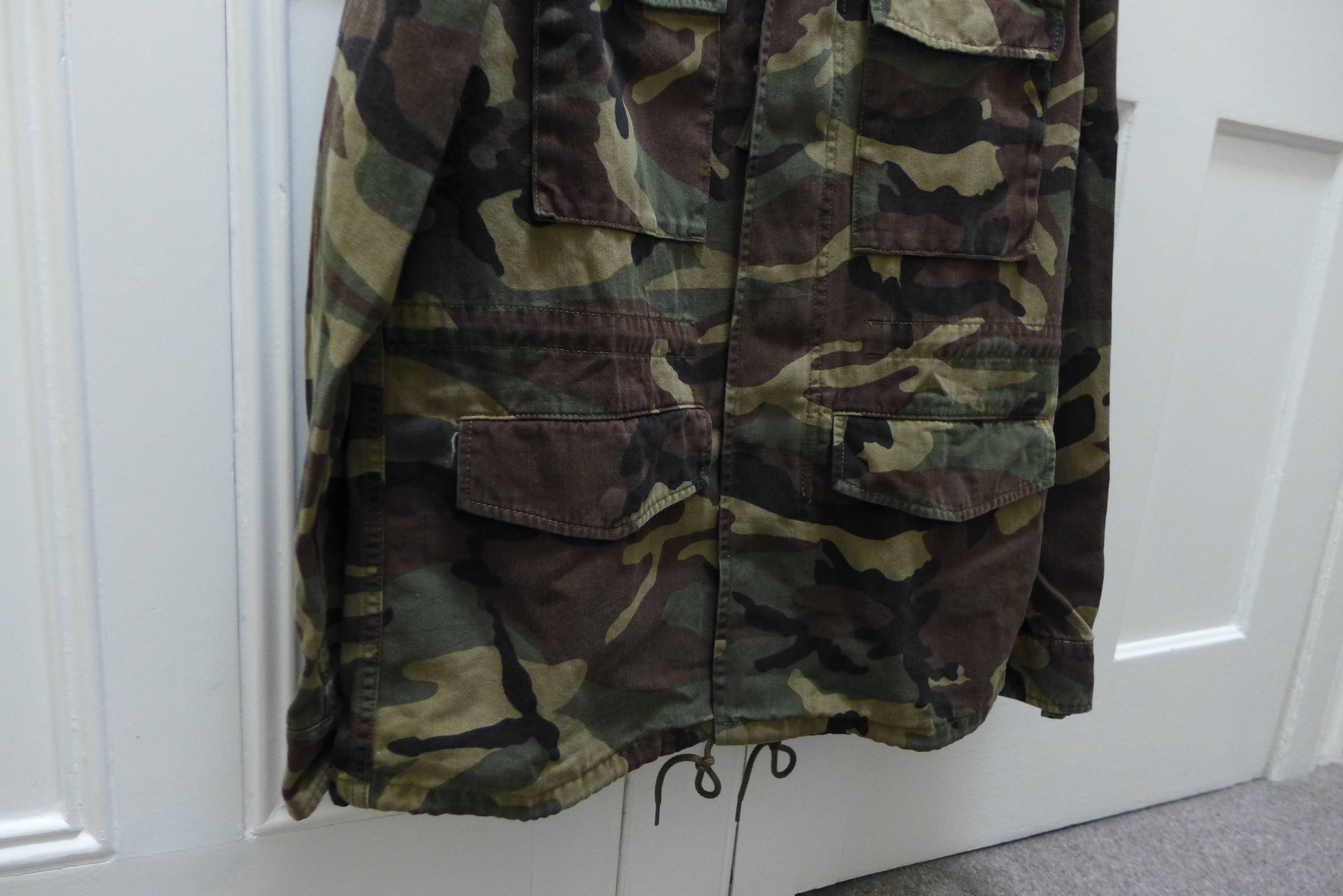 Saint Laurent Paris Saint Laurent "Love" Patch Military Jacket - Vintage Camo Size US M / EU 48-50 / 2 - 8 Thumbnail