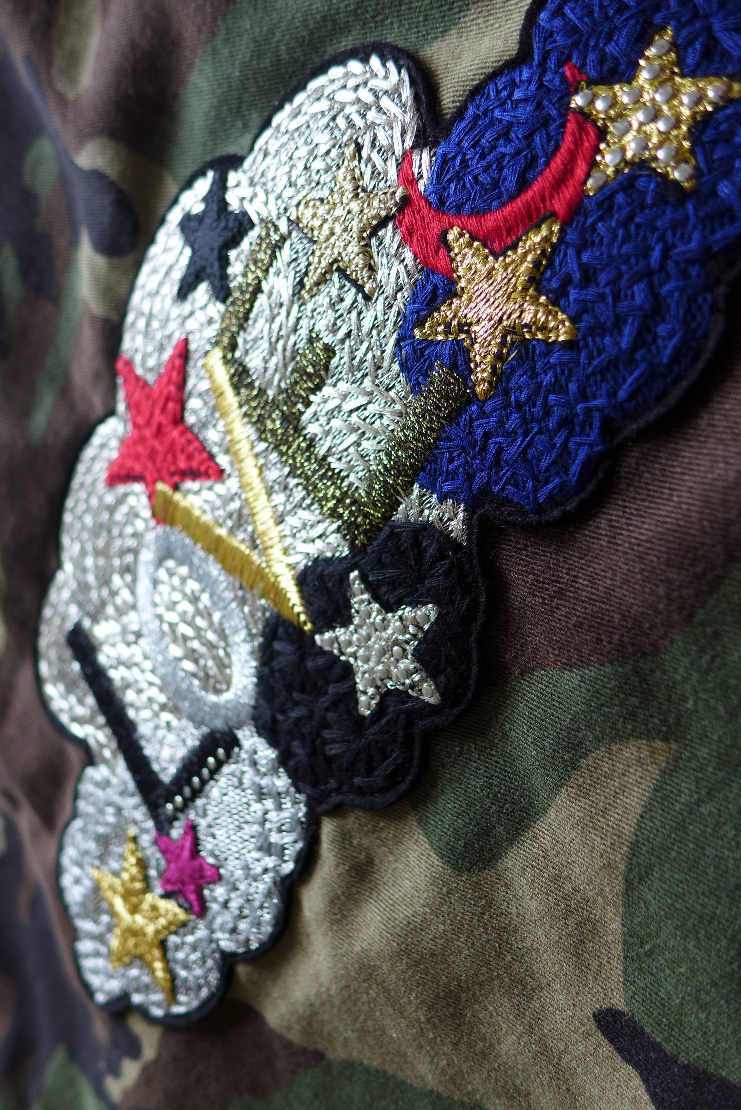 Saint Laurent Paris Saint Laurent "Love" Patch Military Jacket - Vintage Camo Size US M / EU 48-50 / 2 - 16 Thumbnail
