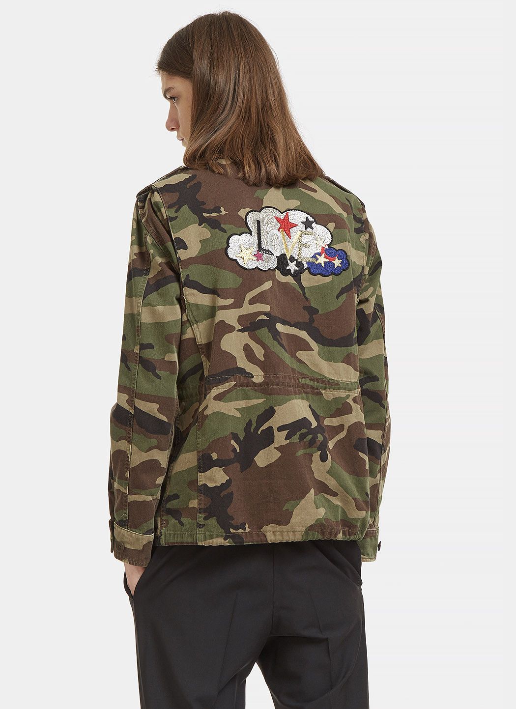Saint Laurent Paris Saint Laurent "Love" Patch Military Jacket - Vintage Camo Size US M / EU 48-50 / 2 - 3 Thumbnail