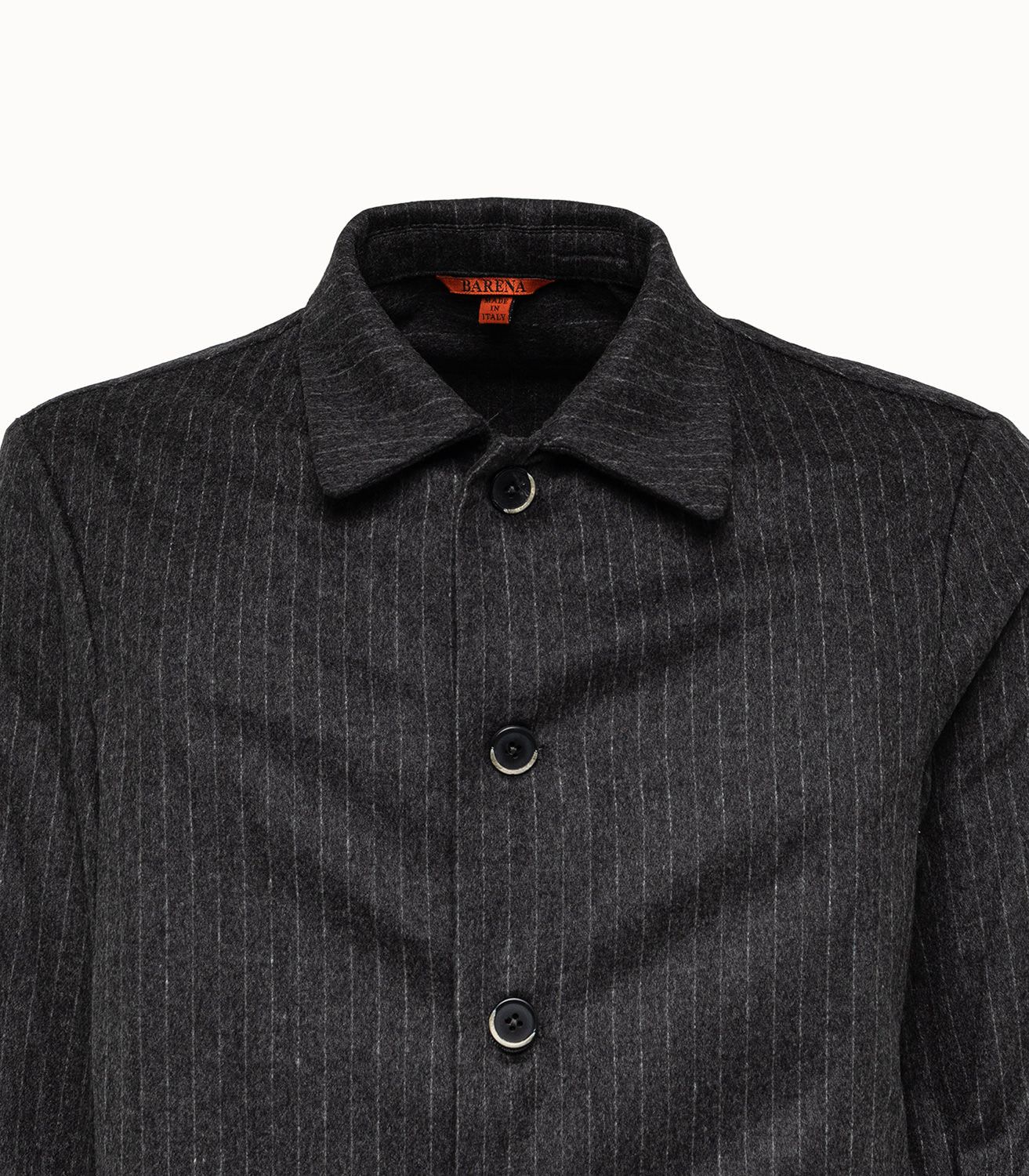 Barena Barena Secamoro Overshirt - Anthracite Wool & Cashmere Size US XL / EU 56 / 4 - 5 Thumbnail