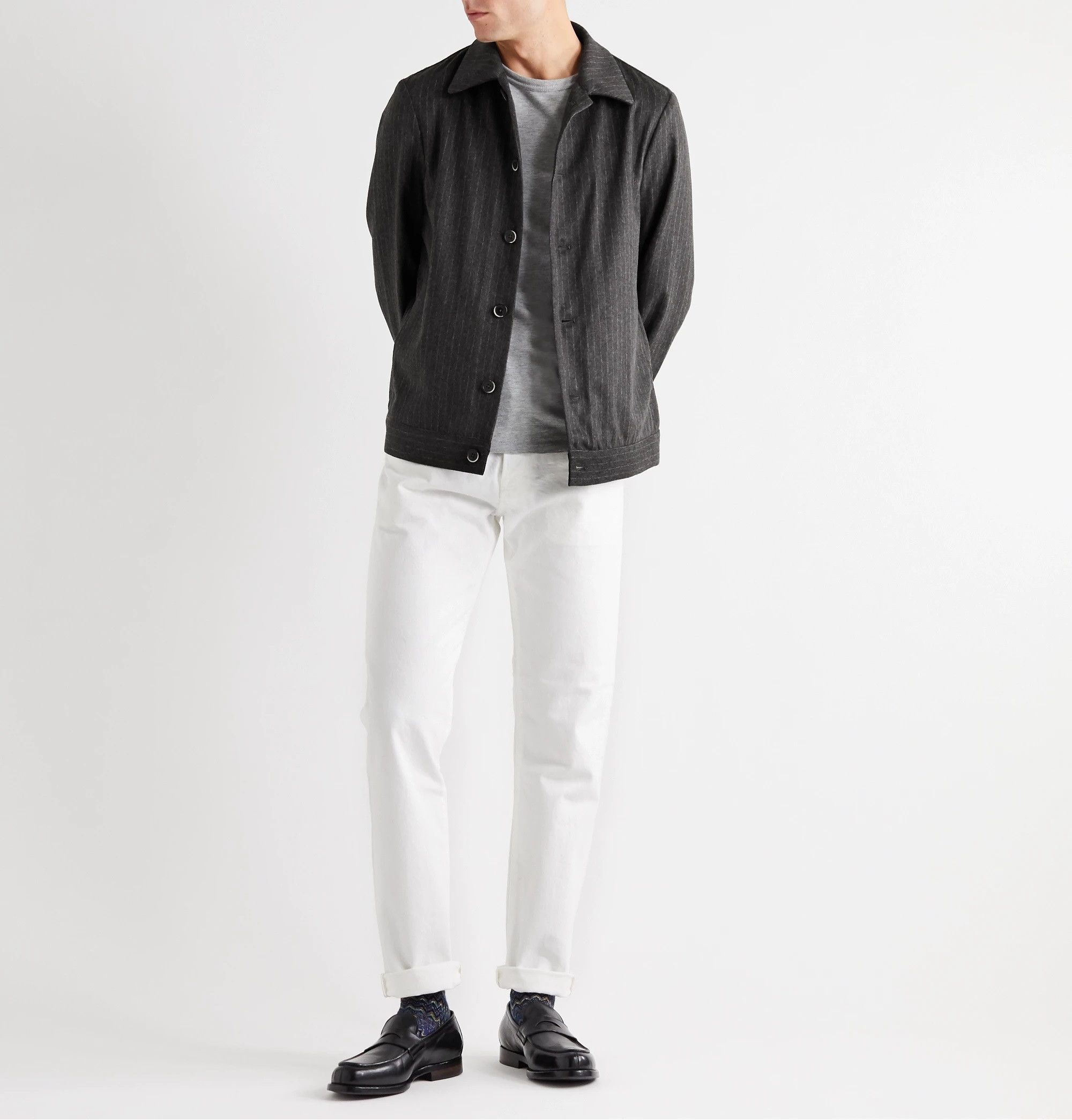 Barena Barena Secamoro Overshirt - Anthracite Wool & Cashmere Size US XL / EU 56 / 4 - 1 Thumbnail