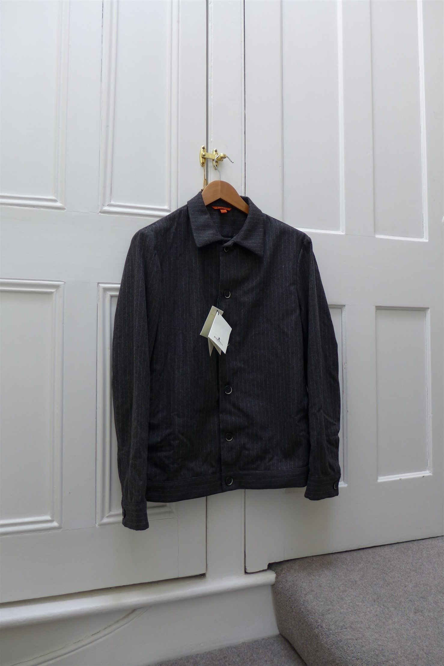 Barena Barena Secamoro Overshirt - Anthracite Wool & Cashmere Size US XL / EU 56 / 4 - 6 Thumbnail