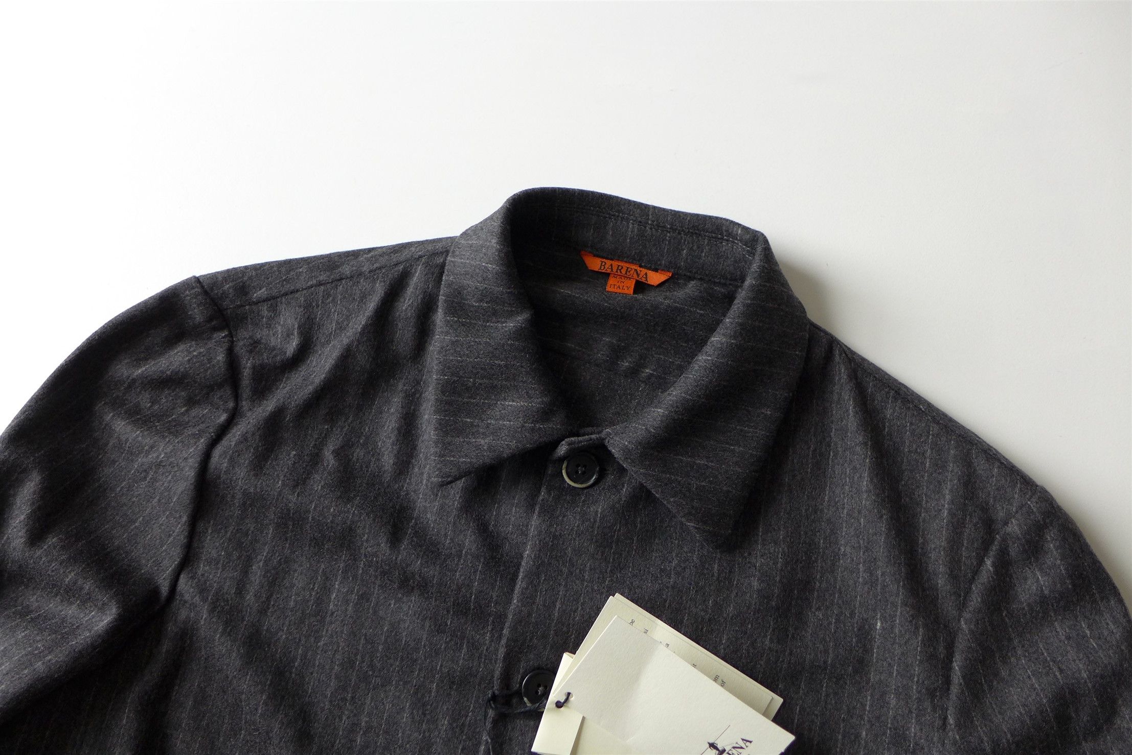 Barena Barena Secamoro Overshirt - Anthracite Wool & Cashmere Size US XL / EU 56 / 4 - 8 Thumbnail