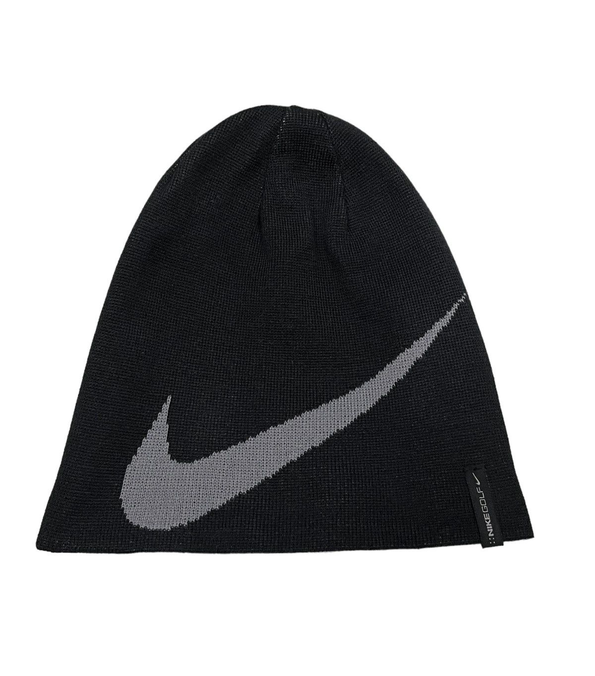 Nike Vintage 90’s NIKE BIG SWOOSH Reversible Acrylic Beanie Size ONE SIZE - 4 Thumbnail