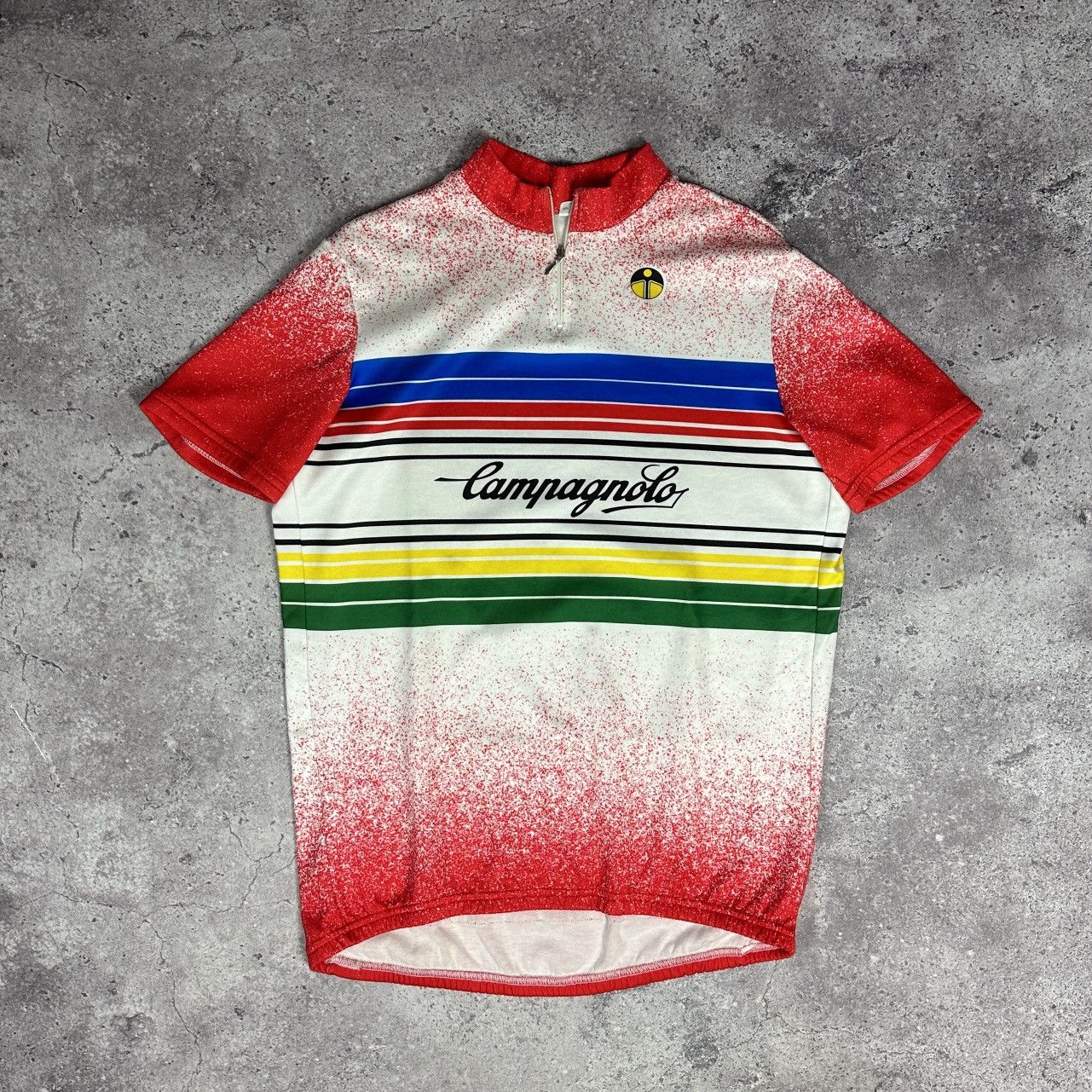 Vintage Vintage 90s Campagnolo Big Logo Cycle Jersey y2k Italy Size US XL / EU 56 / 4 - 1 Thumbnail