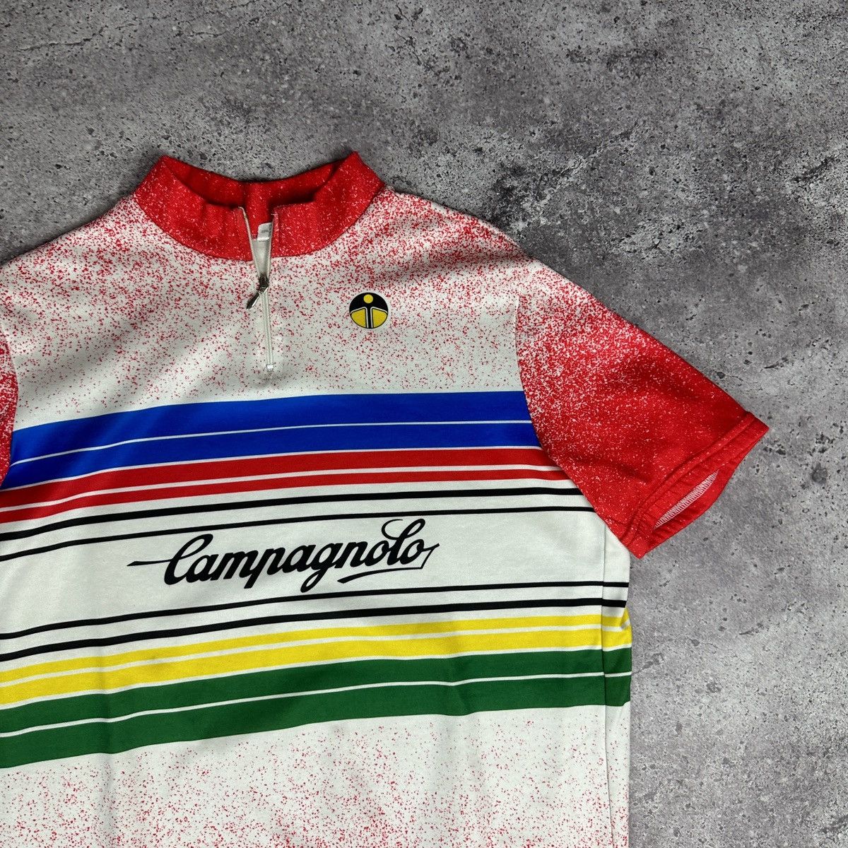 Vintage Vintage 90s Campagnolo Big Logo Cycle Jersey y2k Italy Size US XL / EU 56 / 4 - 6 Thumbnail