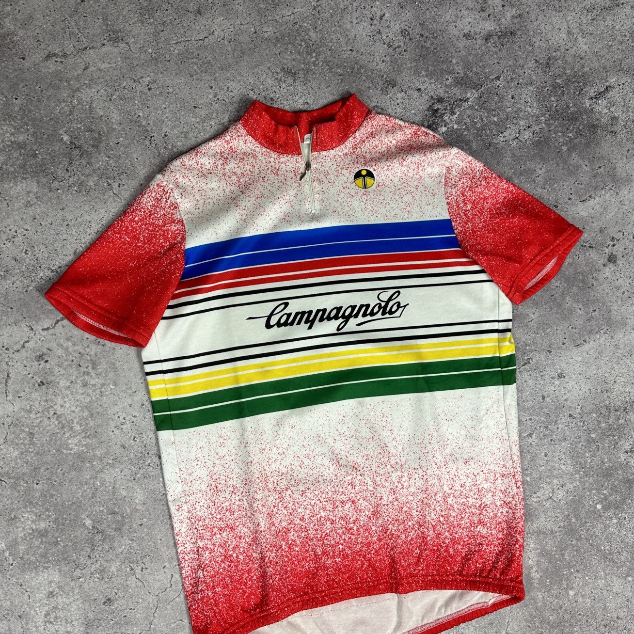 Vintage Vintage 90s Campagnolo Big Logo Cycle Jersey y2k Italy Size US XL / EU 56 / 4 - 4 Thumbnail