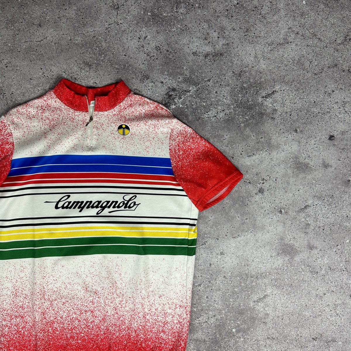 Vintage Vintage 90s Campagnolo Big Logo Cycle Jersey y2k Italy Size US XL / EU 56 / 4 - 3 Thumbnail