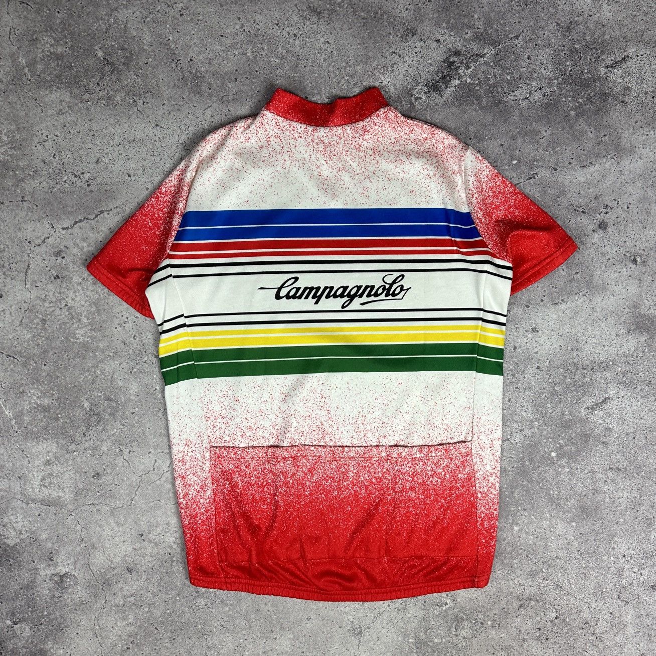 Vintage Vintage 90s Campagnolo Big Logo Cycle Jersey y2k Italy Size US XL / EU 56 / 4 - 2 Thumbnail