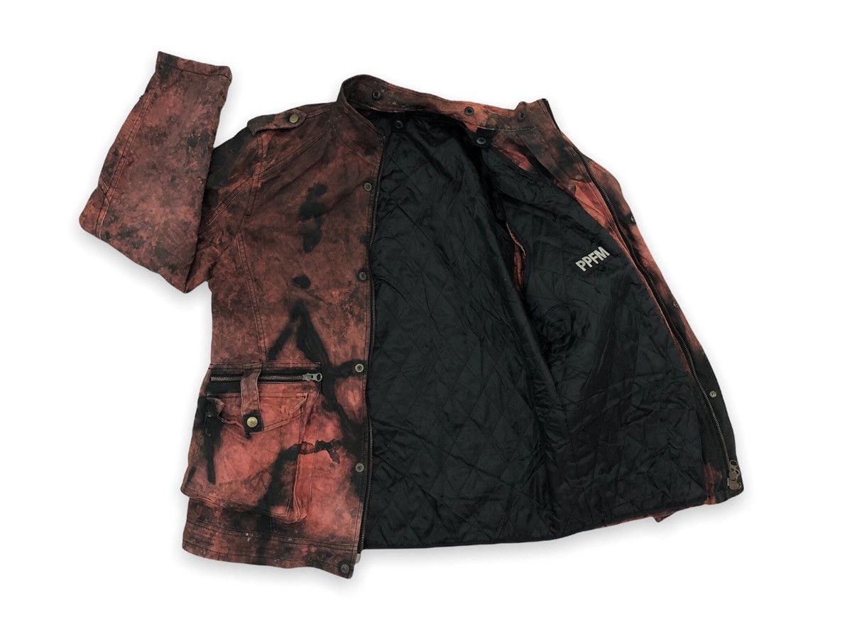image of Ppfm Jacket Acid Wash Design in Acid Wash Black, Men's (Size Medium)