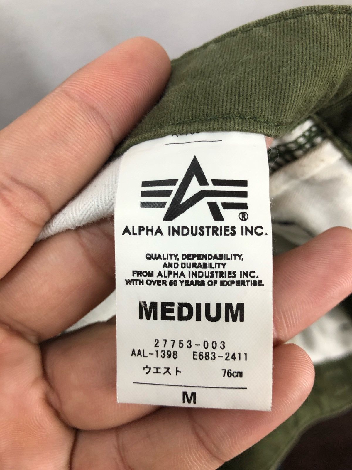 Alpha Industries × Vintage Alpha Industries Cargo Cropped Pants Size US 36 / EU 52 - 14 Thumbnail