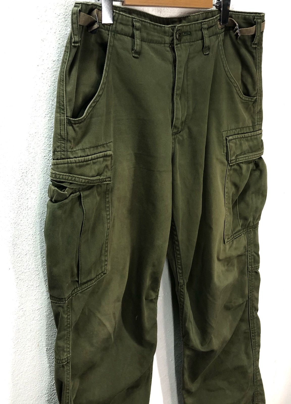 Alpha Industries × Vintage Alpha Industries Cargo Cropped Pants Size US 36 / EU 52 - 5 Thumbnail