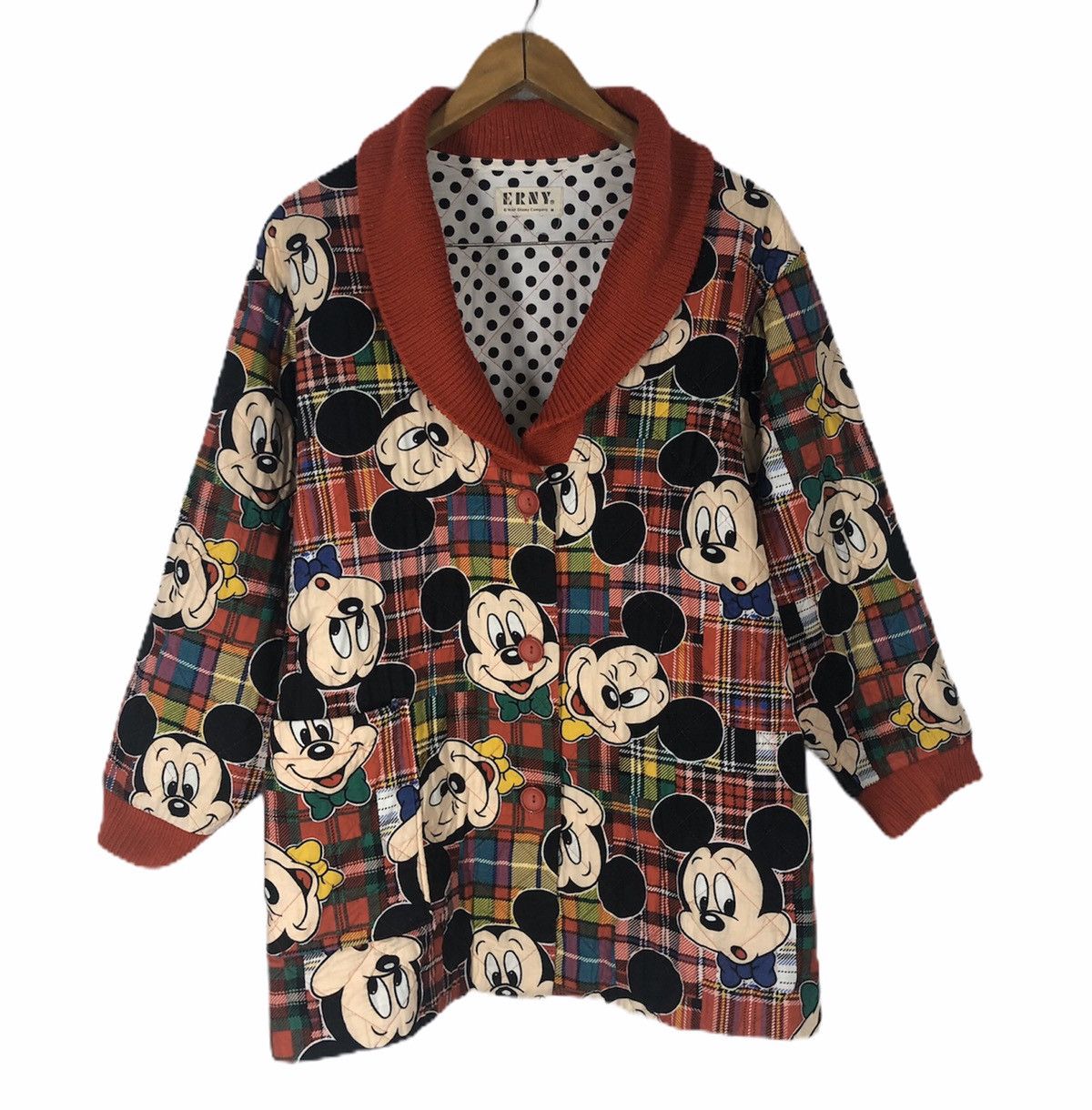 Disney × Mickey Mouse × Vintage VTG MICKEY MOUSE WALT DISNEY COMPANY KIMONO JACKET BY ERNY Size US M / EU 48-50 / 2 - 1 Thumbnail