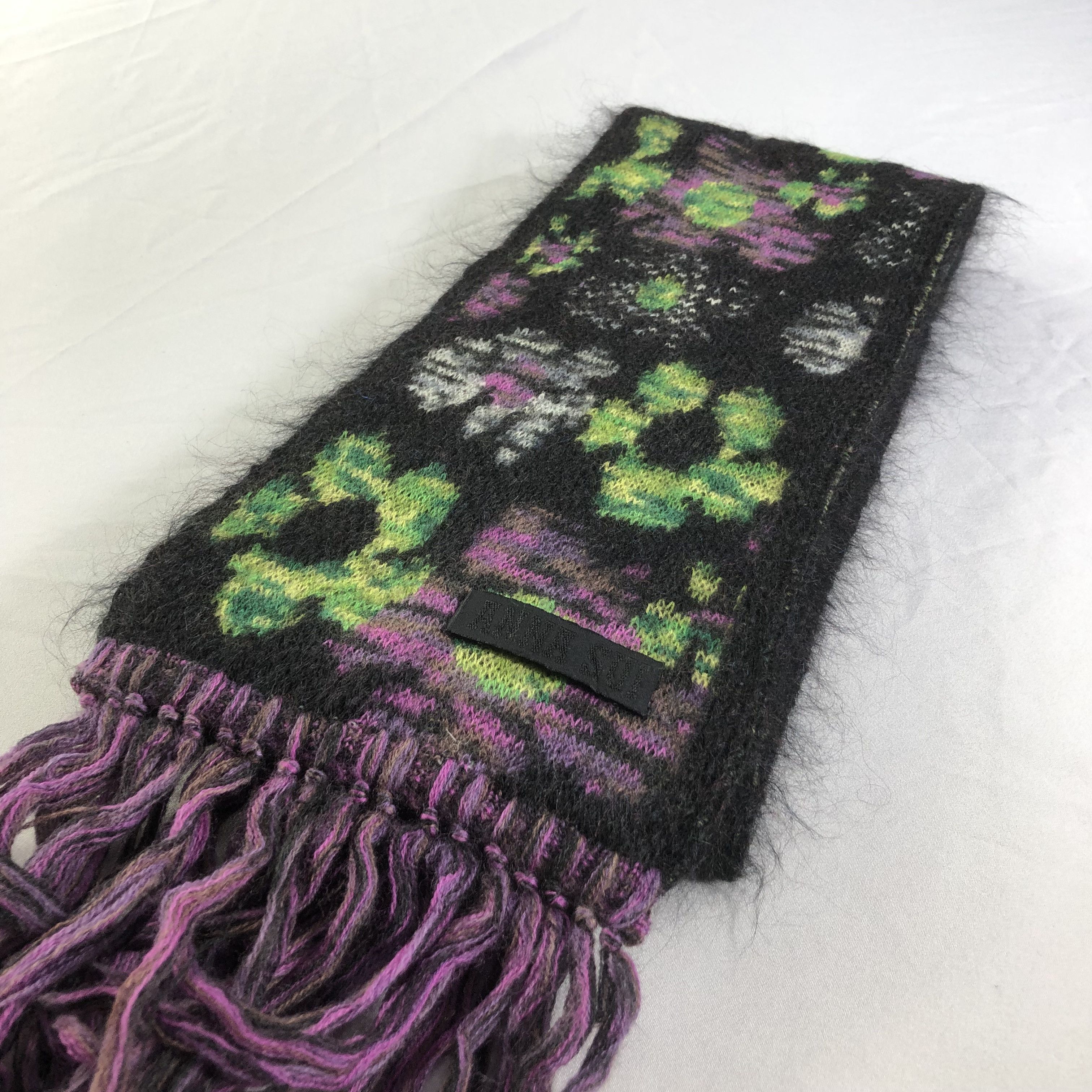 Vintage Anna Sui Floral Wool Scarf Muffler V1672 Size ONE SIZE - 3 Thumbnail