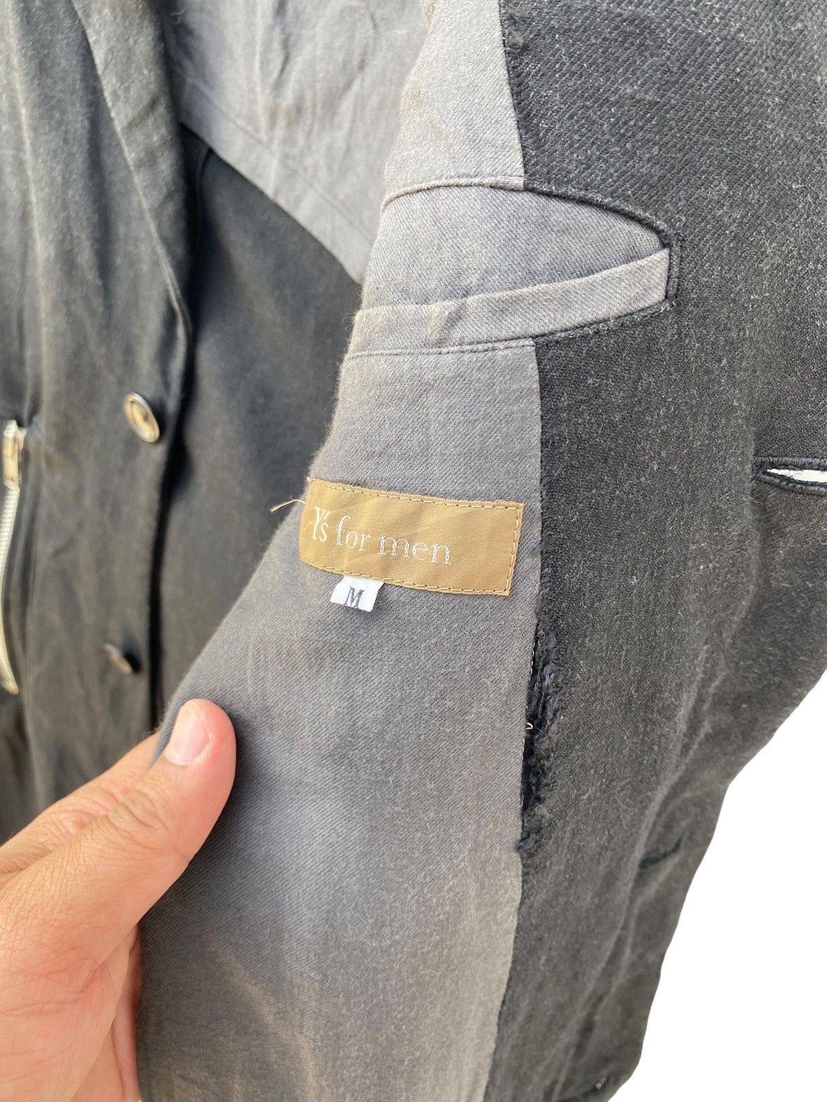 Yohji Yamamoto Vintage 1995 Y’s Yohji Yamamoto Deconstructed Blazer Jacket Size US M / EU 48-50 / 2 - 7 Thumbnail