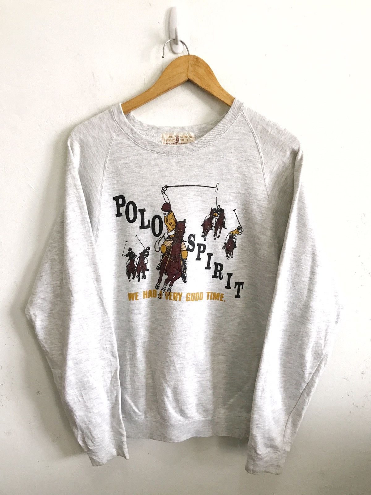 Beverly Hills Polo Club × Vintage Vintage Beverly Hills Polo Club Front Big Logo Sweatshirt Size US L / EU 52-54 / 3 - 1 Thumbnail