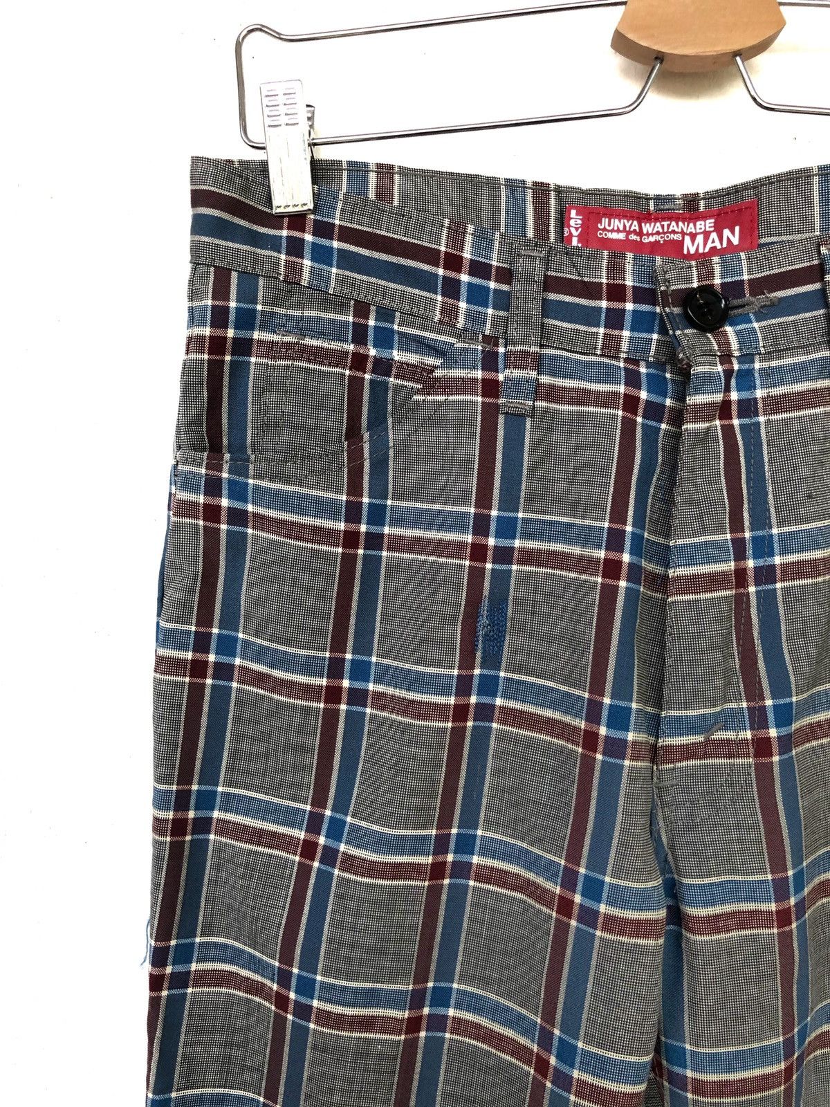 Junya Watanabe × Levi's AW02 Levi's Junya Comme des Garçons Checkered Jeans Pants Size US 31 - 5 Thumbnail