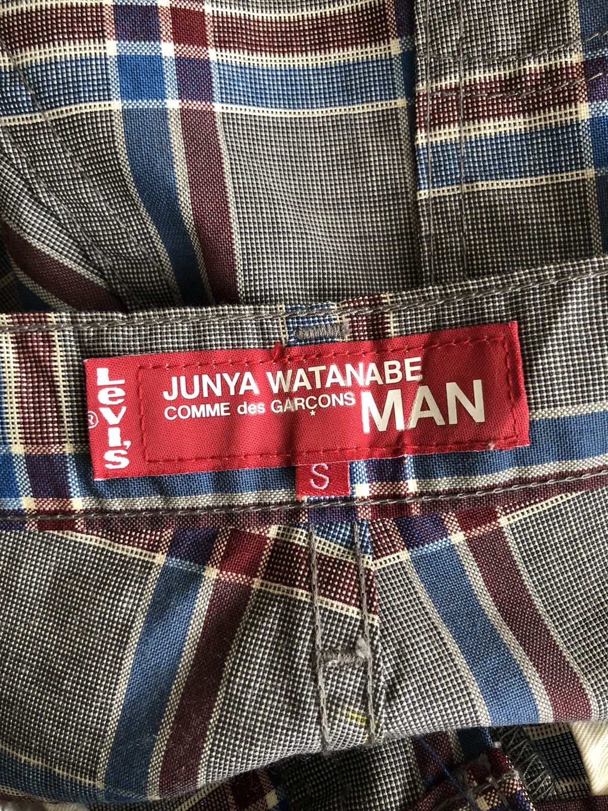 Junya Watanabe × Levi's AW02 Levi's Junya Comme des Garçons Checkered Jeans Pants Size US 31 - 9 Thumbnail