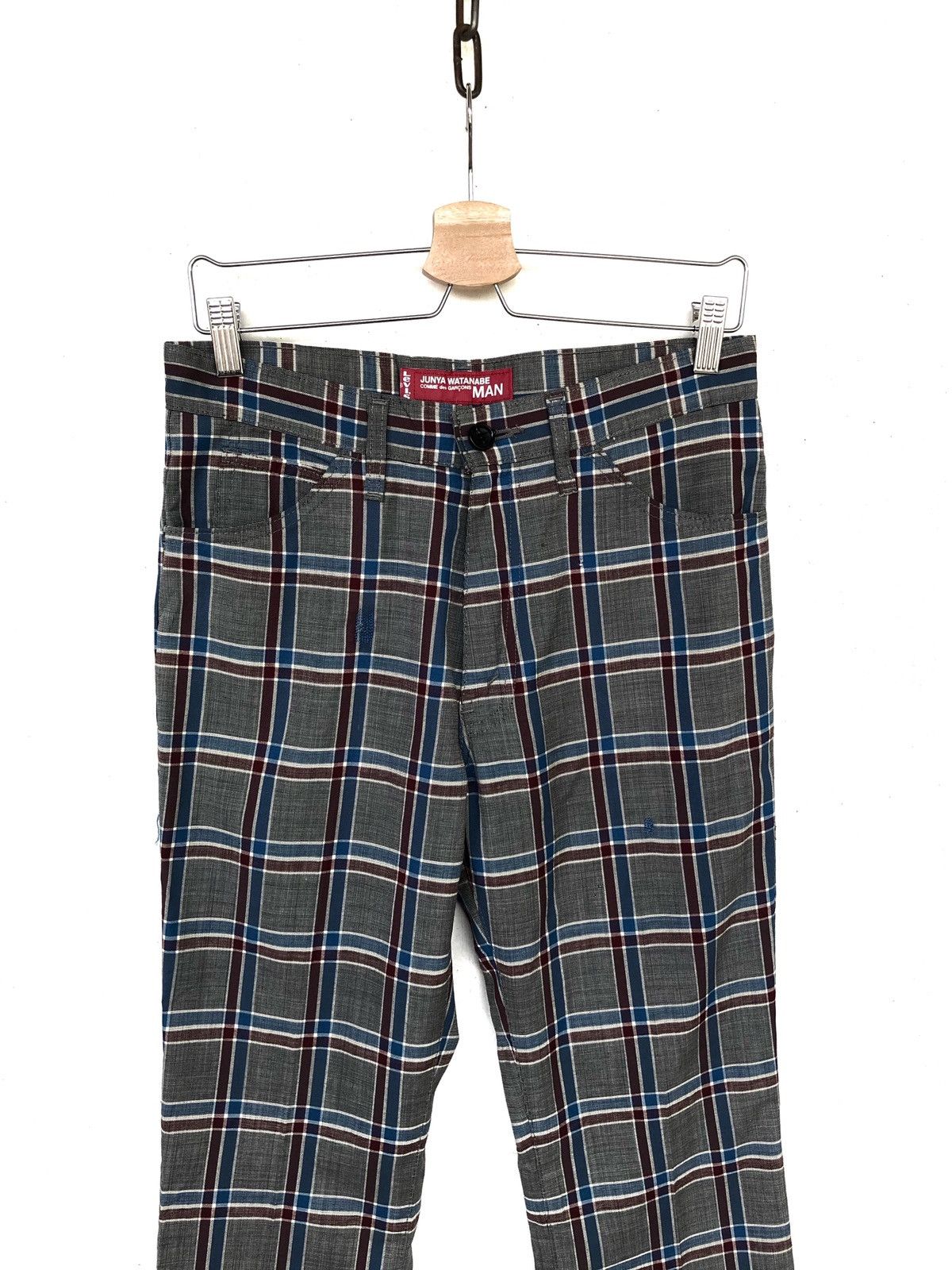 Junya Watanabe × Levi's AW02 Levi's Junya Comme des Garçons Checkered Jeans Pants Size US 31 - 2 Thumbnail