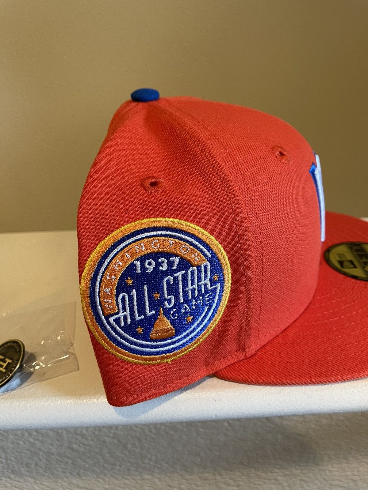 Hat Club × New Era Washington Senators 1937 All Star Game Hat in Orange - 7 3/8 Size ONE SIZE - 2 Thumbnail