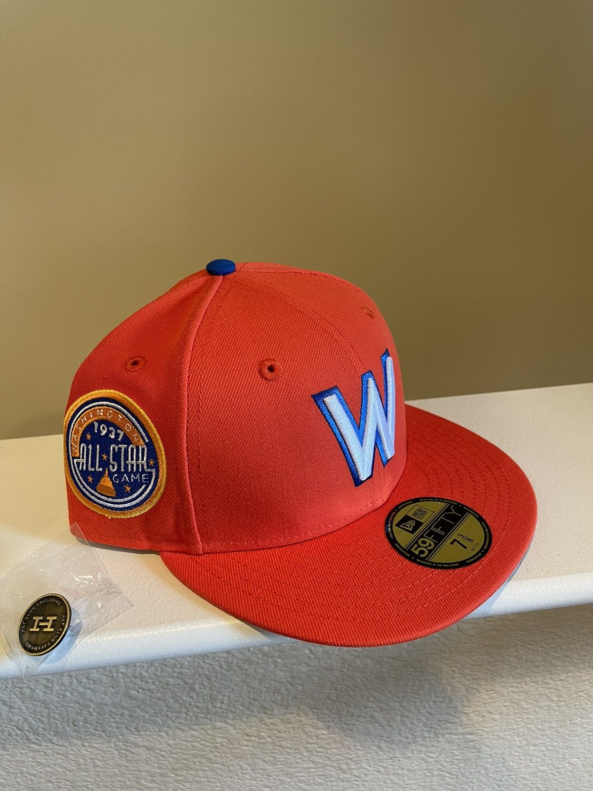 Hat Club × New Era Washington Senators 1937 All Star Game Hat in Orange - 7 3/8 Size ONE SIZE - 3 Thumbnail