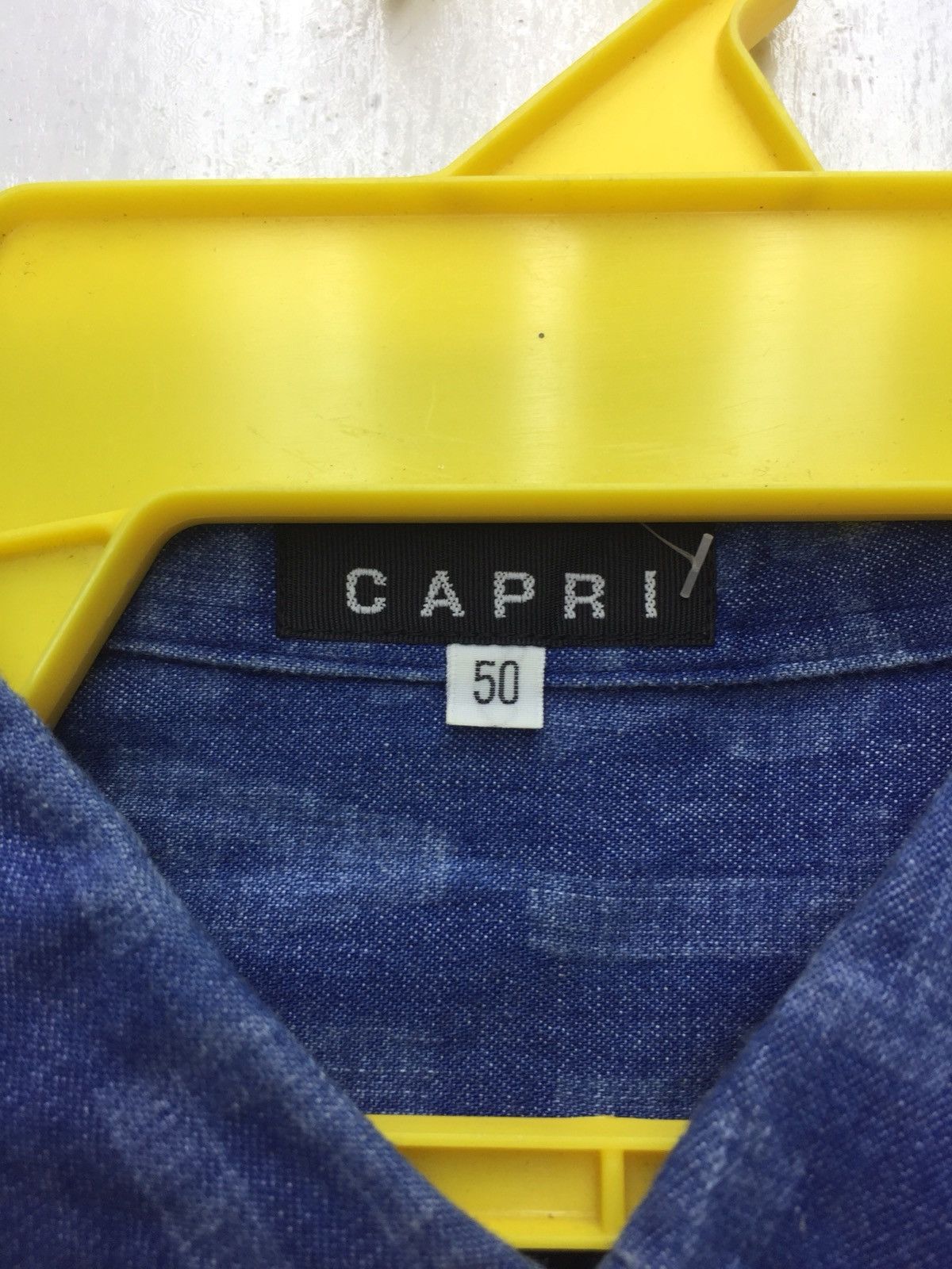 Japanese Brand Vintage Capri Full Print Denim Casual Shirt Size US M / EU 48-50 / 2 - 2 Thumbnail