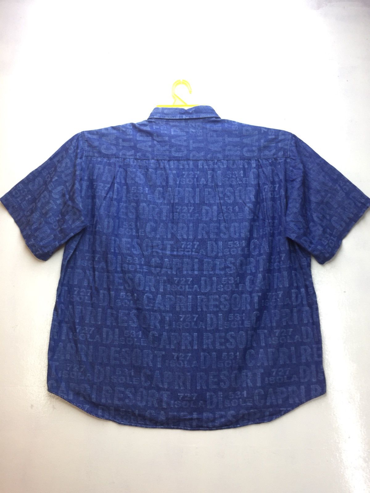 Japanese Brand Vintage Capri Full Print Denim Casual Shirt Size US M / EU 48-50 / 2 - 8 Thumbnail