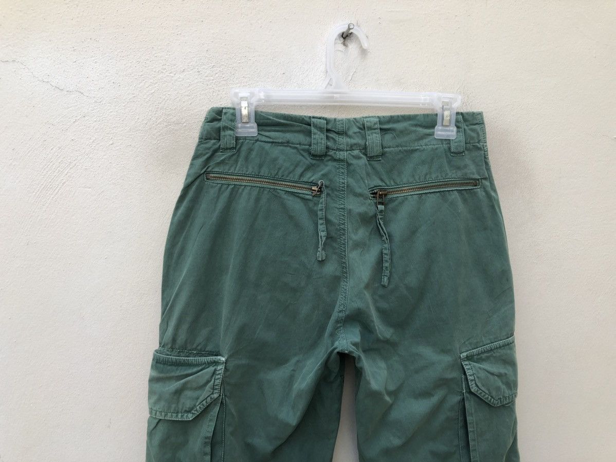 BASISBROEK × Japanese Brand × Vintage Basisbroek Vintage Green Tactical Flare Cargo Trouser Pant Size US 29 - 11 Thumbnail