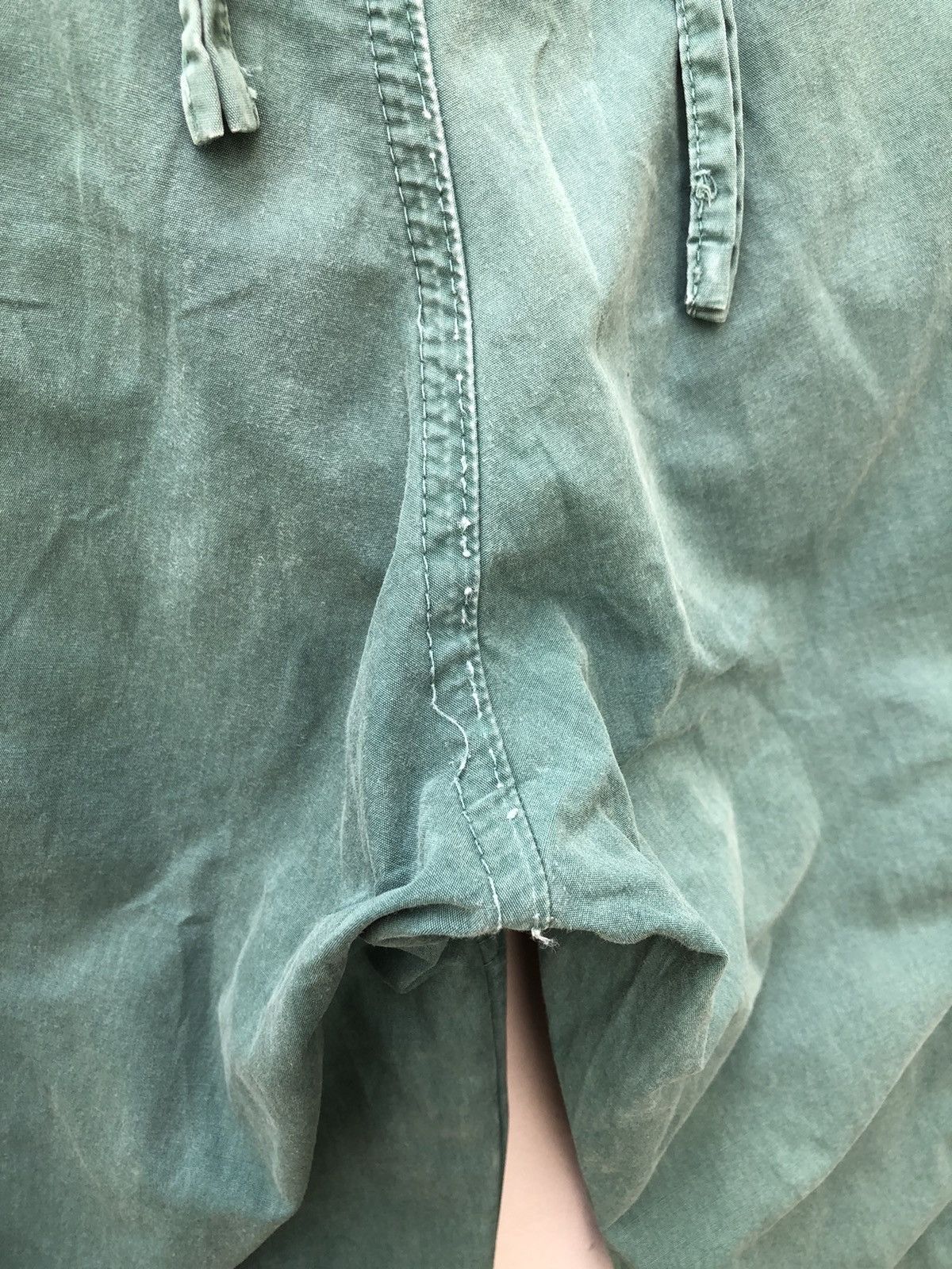 BASISBROEK × Japanese Brand × Vintage Basisbroek Vintage Green Tactical Flare Cargo Trouser Pant Size US 29 - 12 Thumbnail